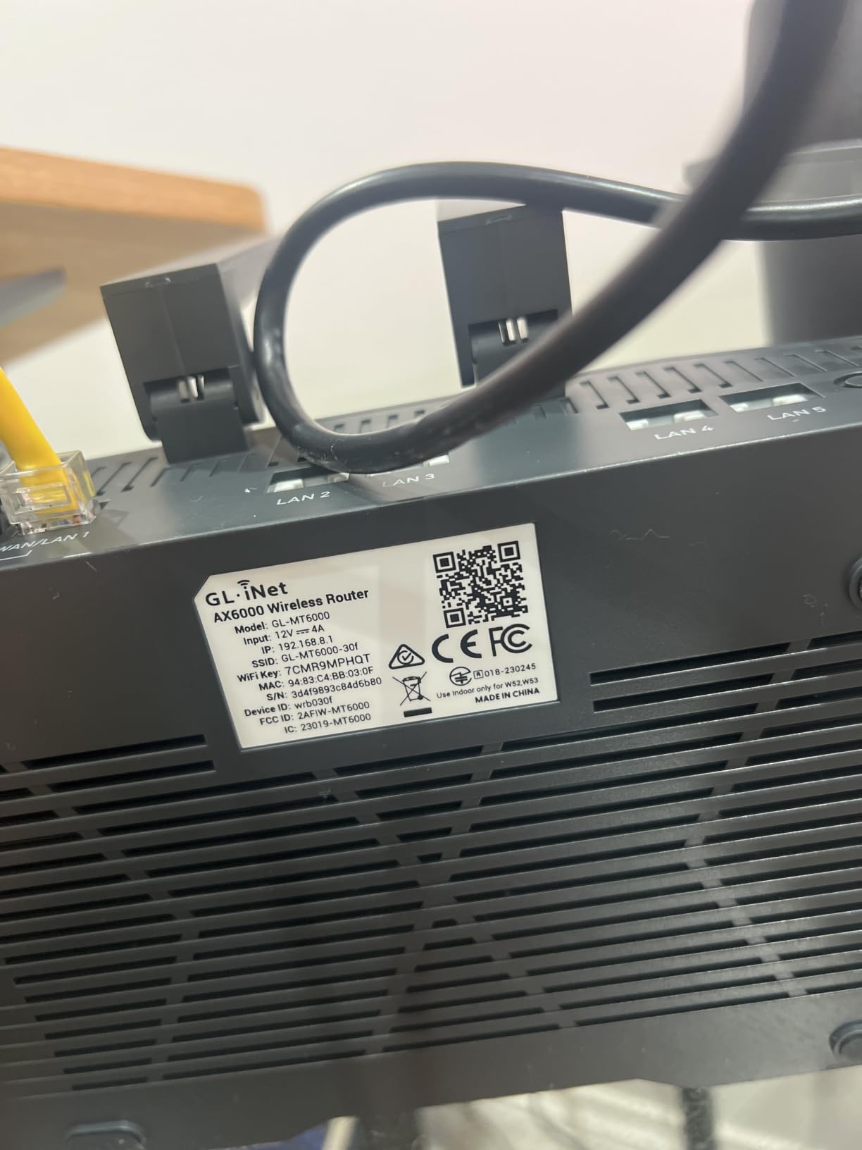 GL.iNet GL-MT6000 Flint 2 Wi-Fi 6 Gaming Router Dual 2.5G Ports | 8-stream Wi-Fi6 at 6 Gbps, dual 2.5G multi-gig ports, Up to 1148 Mbps and 4804 Mbps, pre-installed OpenWrt, OpenVPN WireGuard customer photo 1