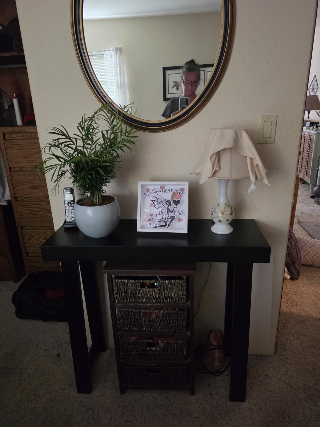 Plank+Beam Classic Console Table, 46 Inch, Blonde customer photo 2