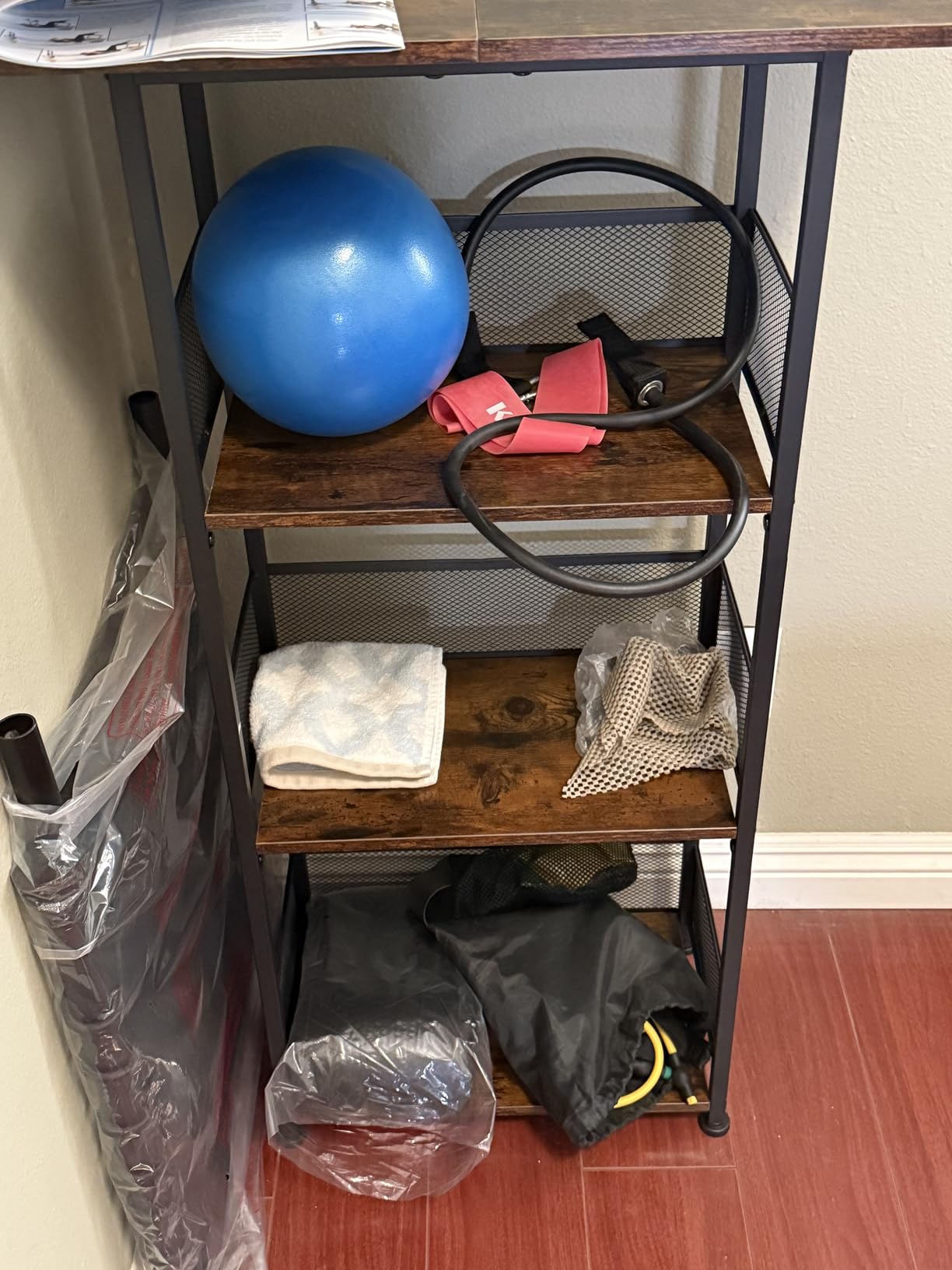 Floor Standing Freestanding Whiskey Rack: 3 Tier Wine Rack ,Mini Bar Cart customer photo 2