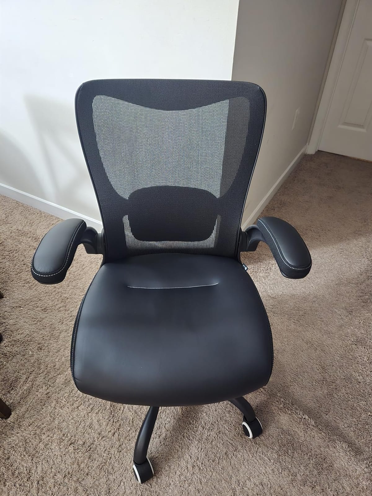MUXX.STIL Office Chair, Ergonomic Desk Chair with Adjustable Lumbar Support, Khaki customer photo 2