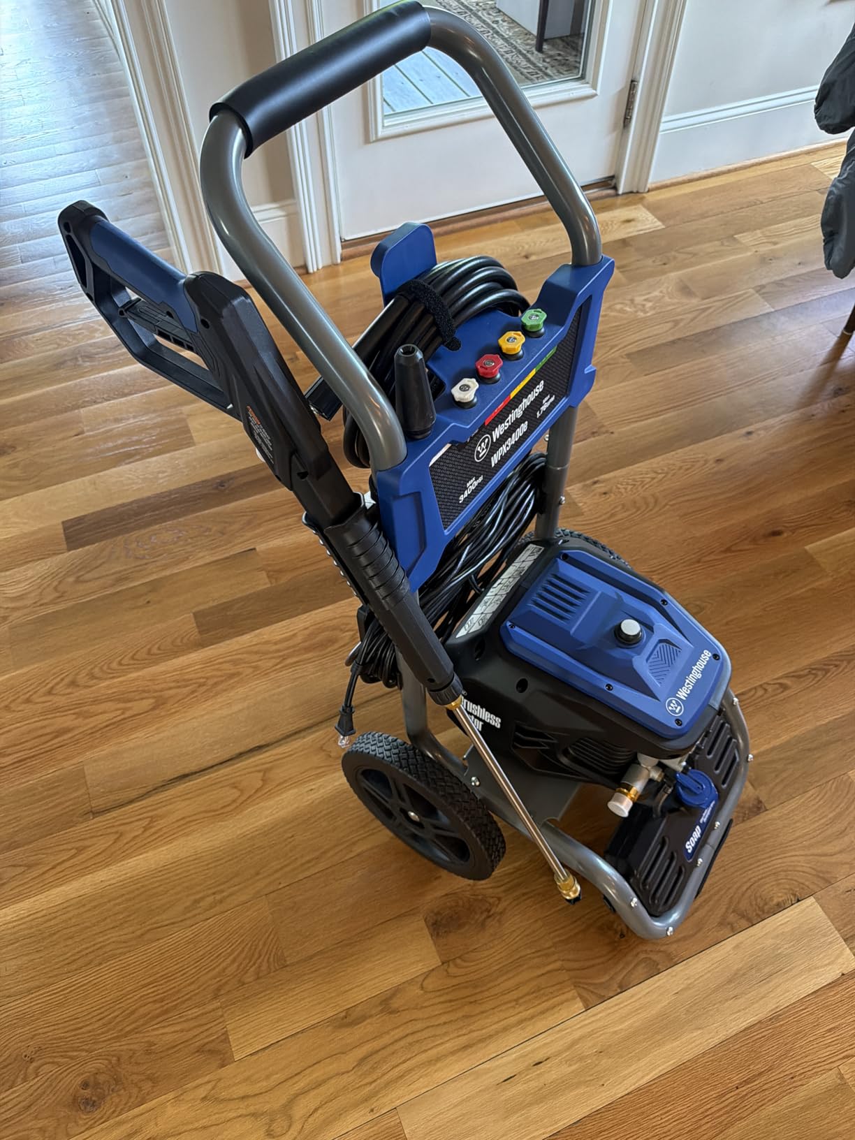 Westinghouse WPX3400e Electric Pressure Washer, 3400 Max PSI and 2.0 Max GPM, Brushless Motor, Onboard Soap Tank, Spray Gun and Wand, 5 Nozzle Set, for Cars/Fences/Driveways/Homes/Patios/Furniture customer photo 2