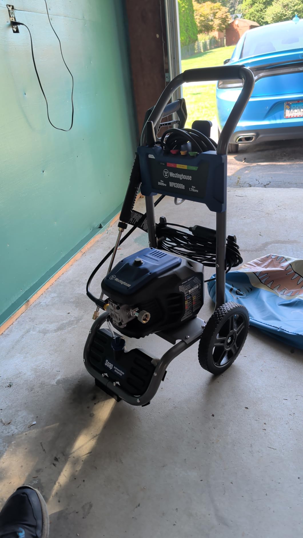 Westinghouse WPX3000e Electric Pressure Washer, 3000 Max PSI and 1.76 Max GPM, Induction Motor, Onboard Soap Tank, Spray Gun and Wand, 5 Nozzle Set, for Cars/Fences/Driveways/Homes/Patios/Furniture customer photo 1