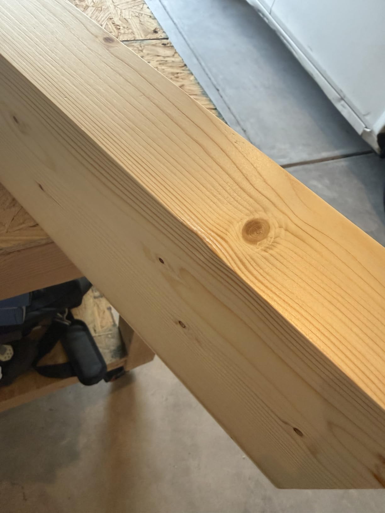 60x8x3in Rustic Fireplace Mantel Pine Wood, Natural Wood customer photo 2