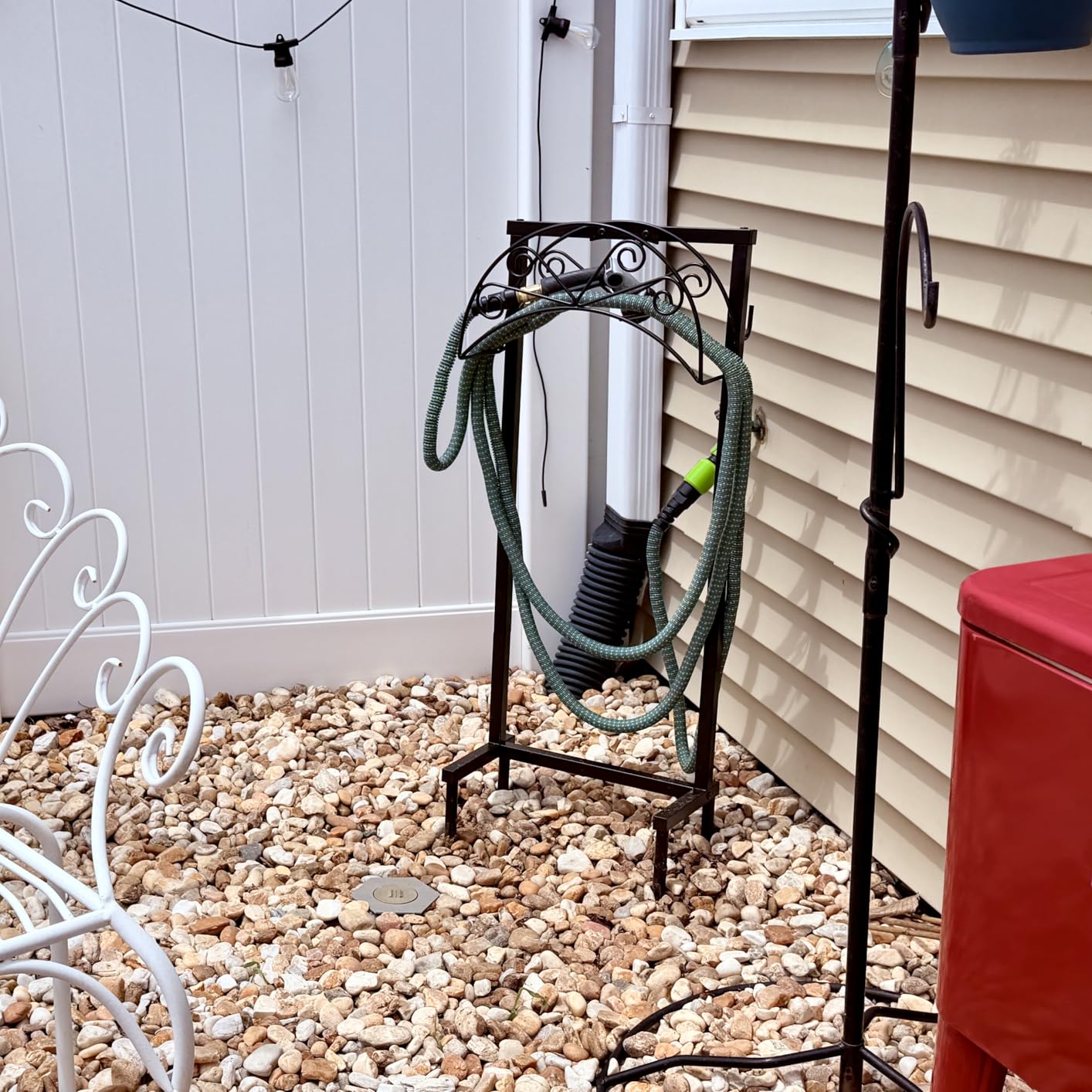 TomCare Garden Hose Holder, Heavy Duty Stand for 160FT Hose with 4 Spikes customer photo 1