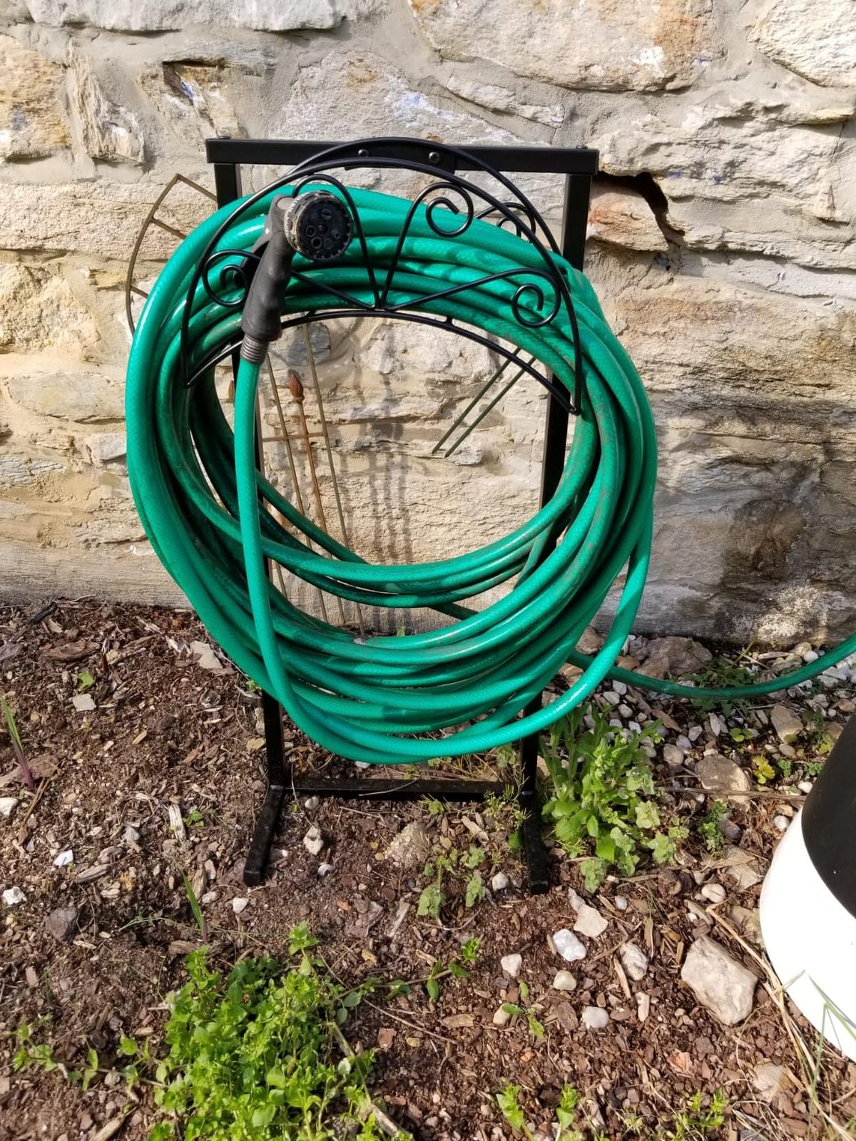TomCare Garden Hose Holder, Heavy Duty Stand for 160FT Hose with 4 Spikes customer photo 2