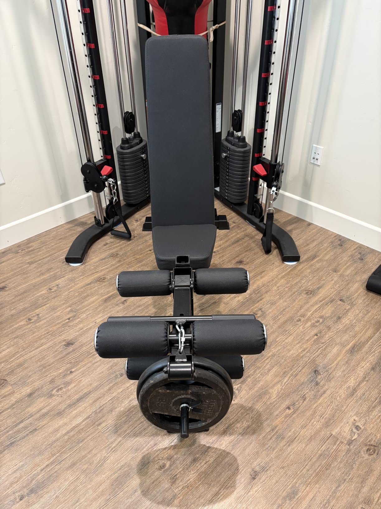 Keppi Fitness Functional Weight Bench - Bench3000 V2 for Leg Extension/Curl | 93lb Frame Weight with 8 & 16 Gauge Material, Commercial Grade Attachment with Ergonomic Design, 12+3 Multi-Angle customer photo 1
