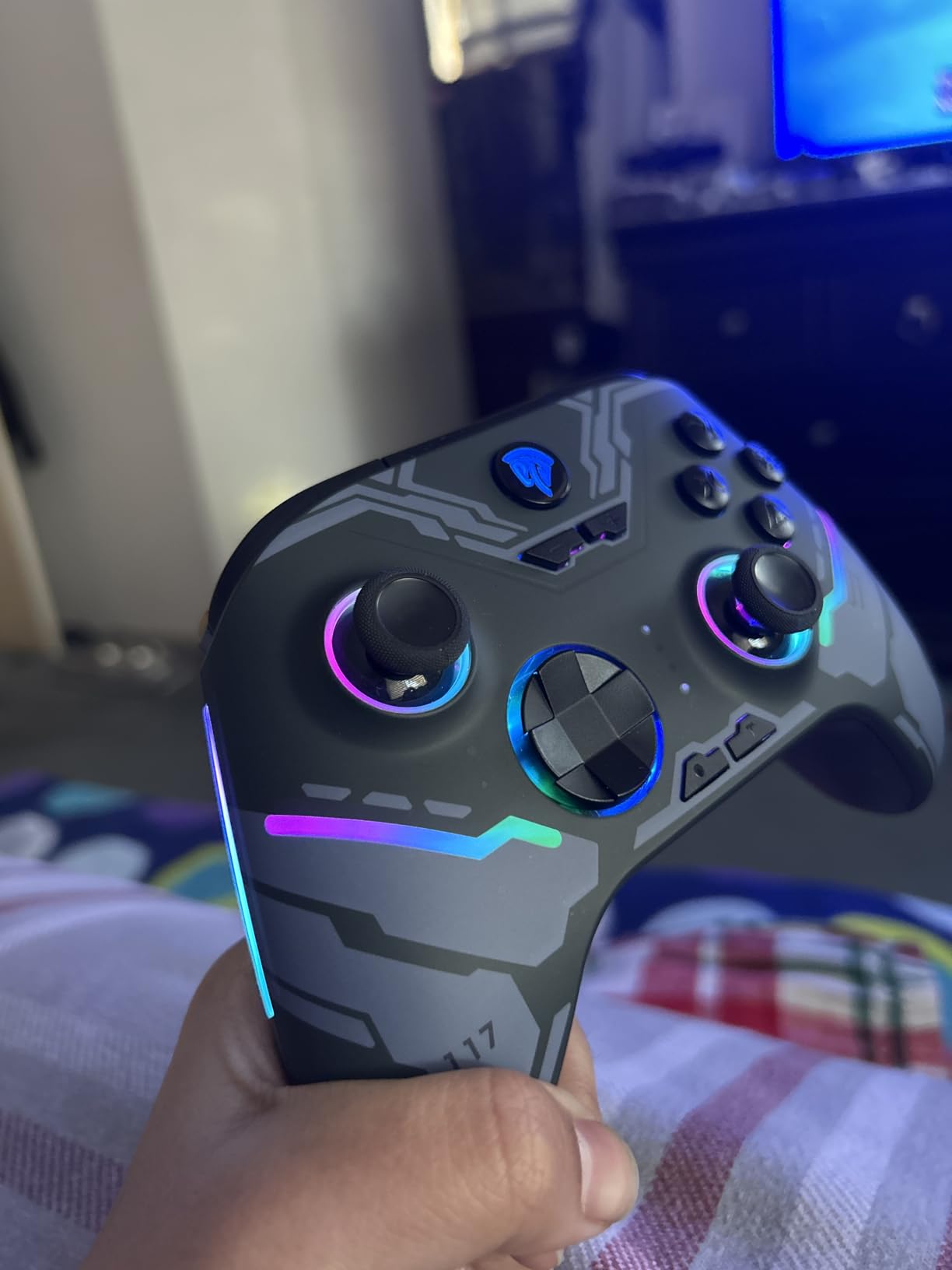 EasySMX X15 Wireless PC & Steam Gaming Controller, Hall Effect, Black | Hall Effect Joysticks, No Drift, 2 Back Buttons, RGB, 1000mAh, 20H Playtime, PC/Steam/Switch/Android customer photo 2