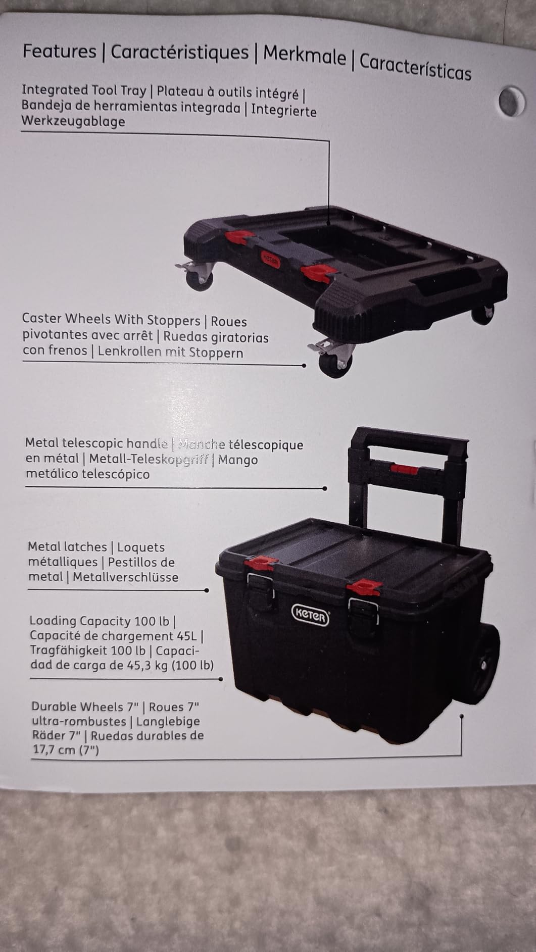 Keter Stack N Rolling Tool Box Modular Storage System 3 Piece customer photo 1