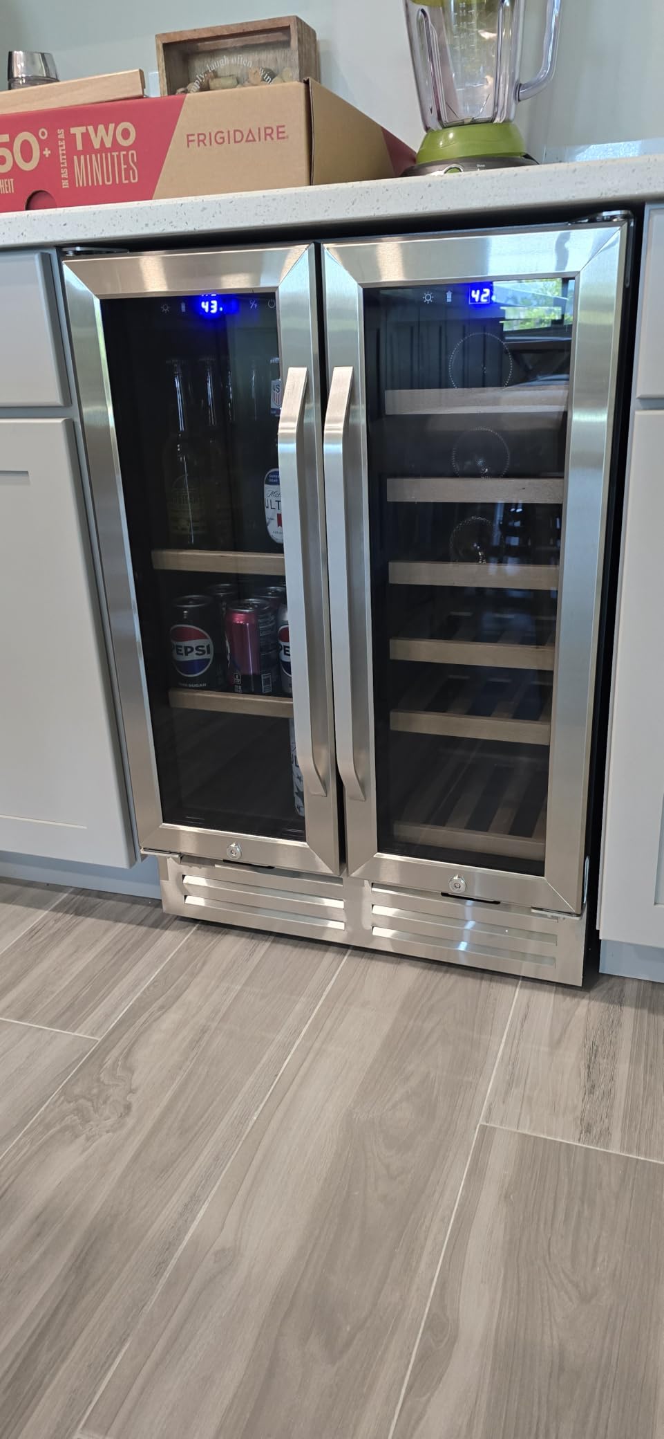 Velivi 24'' Drawer Fridge Under Counter Beverage Refrigerator with Wheels customer photo 1