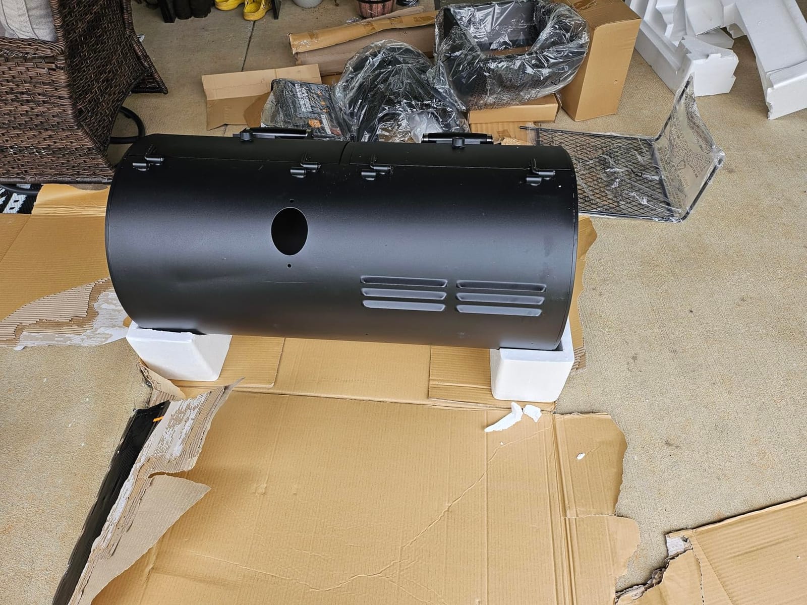 Oklahoma Joe's Canyon Combo DLX Charcoal and Propane Gas Smoker & Grill - 24203005 customer photo 2