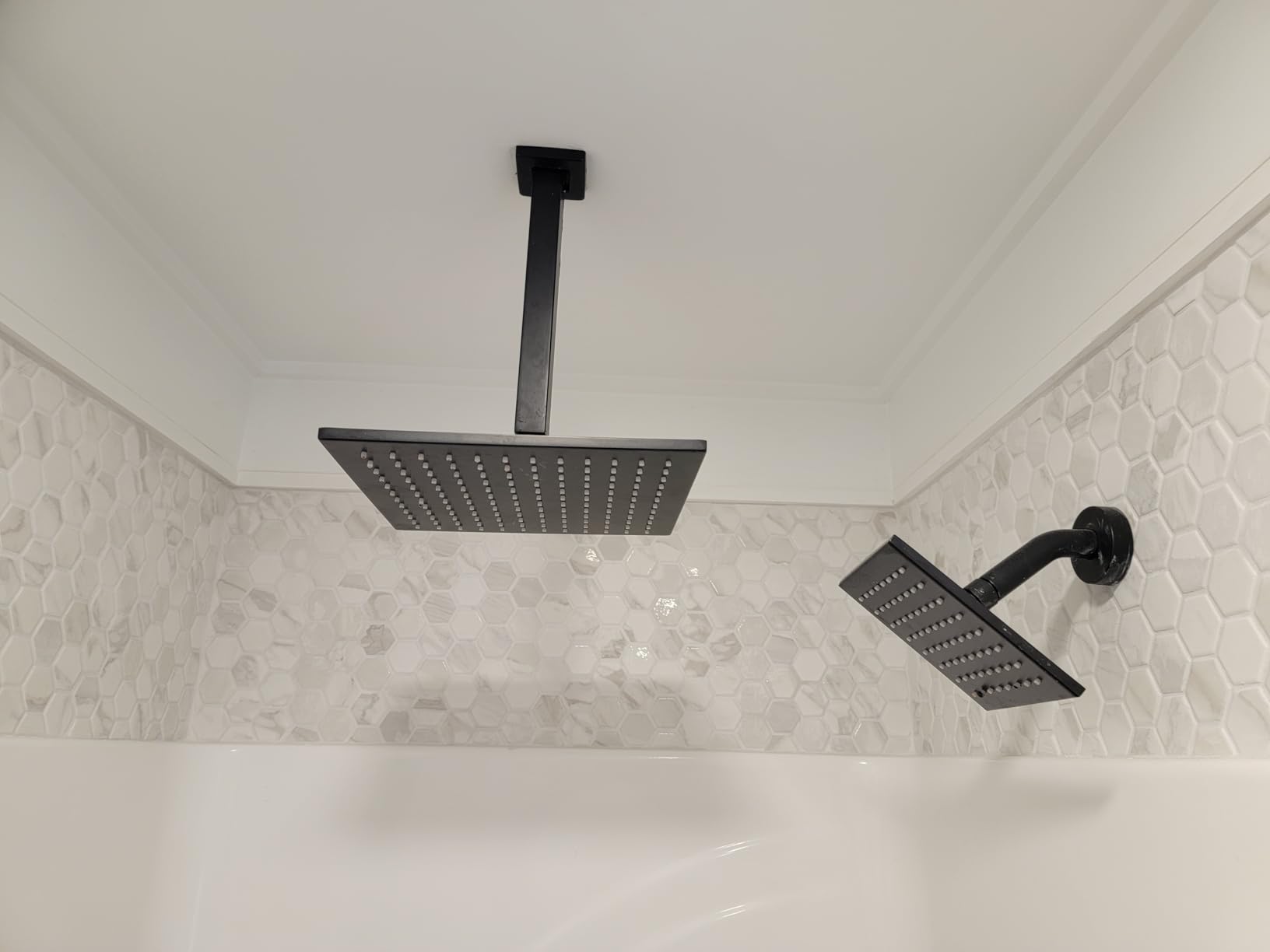 VANFOXLE Shower Faucet Set Matte Black Modern Shower System customer photo 1