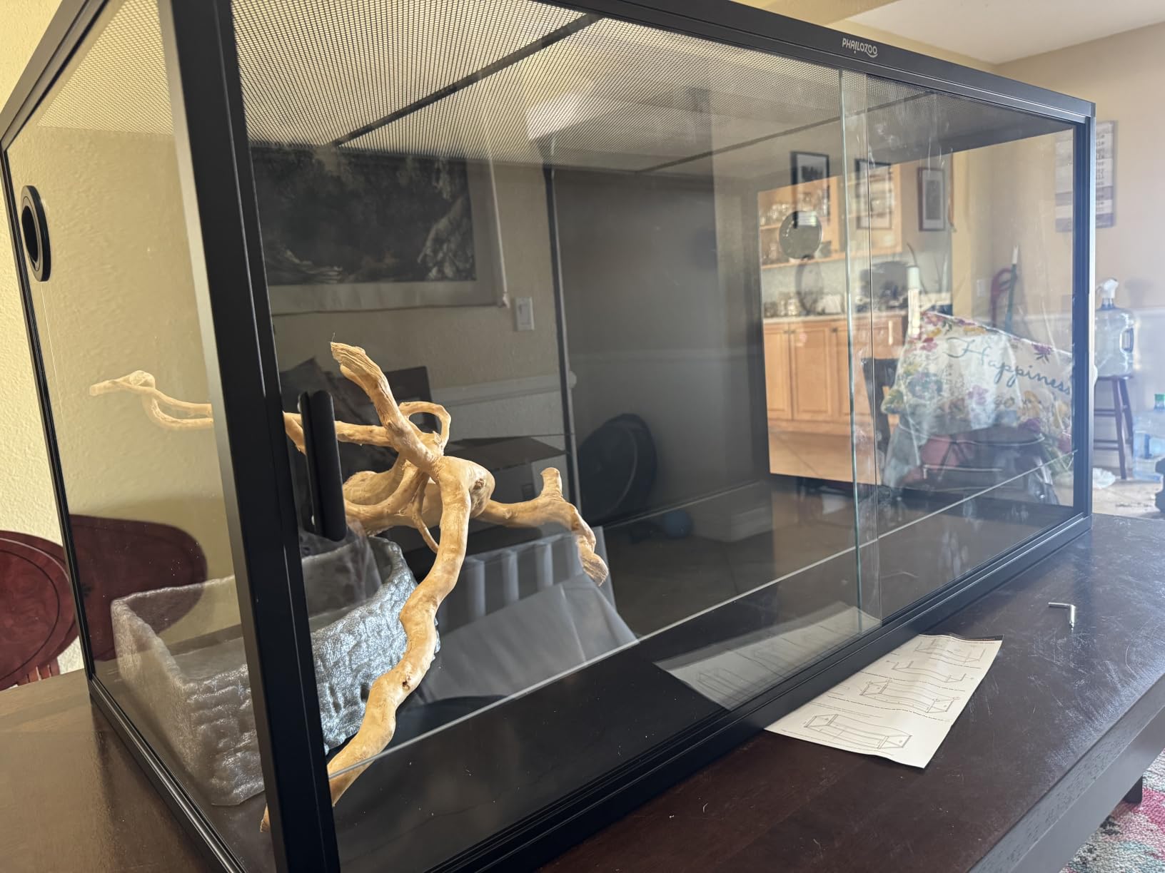 Phailozoo 120 Gallon Reptile Tank, Stackable 4x2x2 Reptile Enclosure customer photo 2
