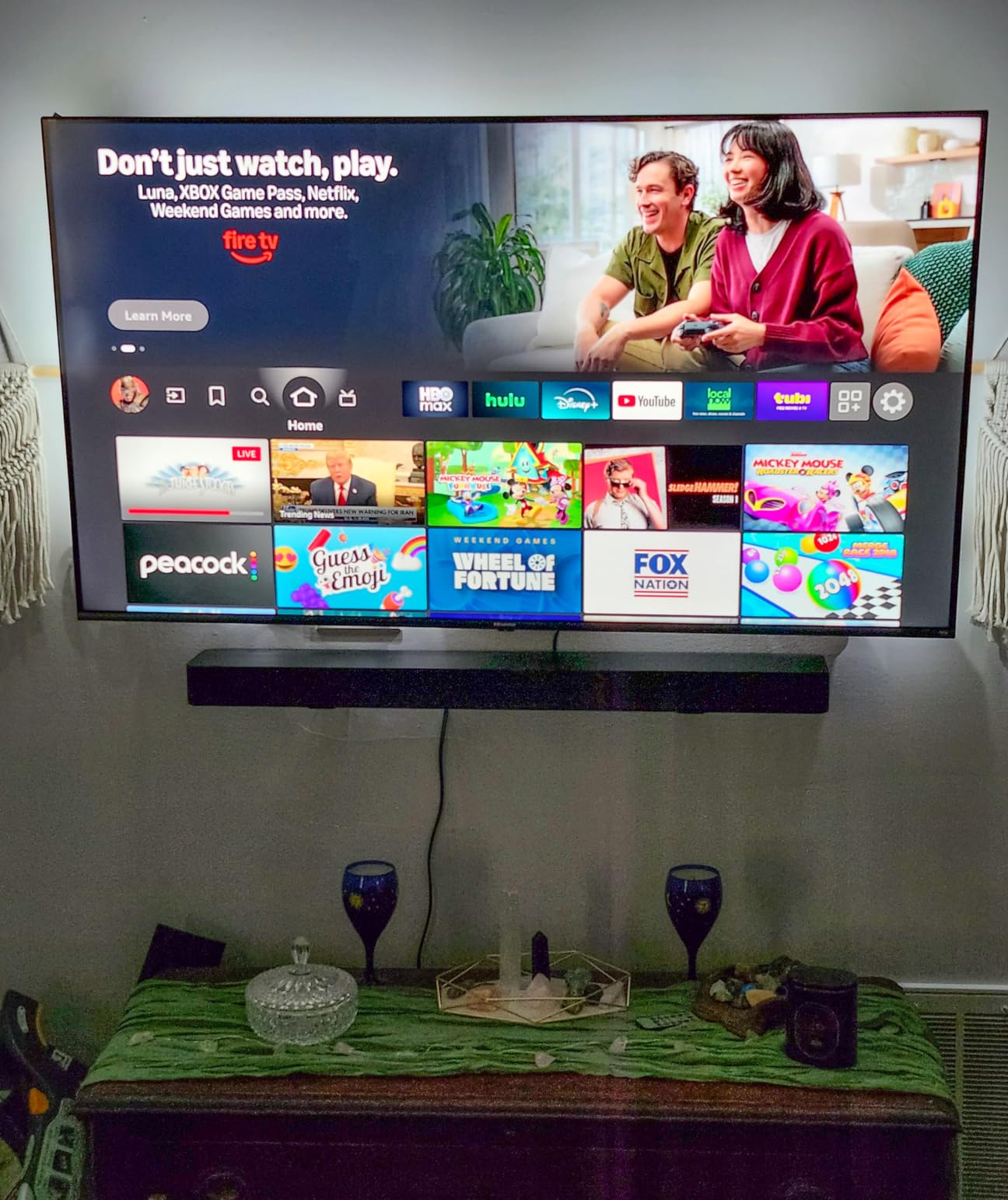 Amazon Fire TV Soundbar Plus (newest model) with built-in subwoofer, 3.1 channel, Dolby Atmos, clear dialogue customer photo 1