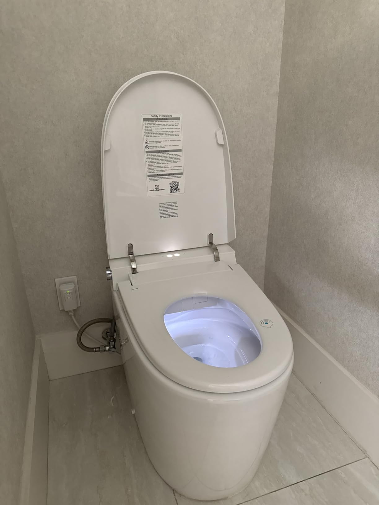 EPLO Smart Toilet Bidet,1000G MaP Flush,Auto Open Close,ADA Height U8PRO customer photo 2