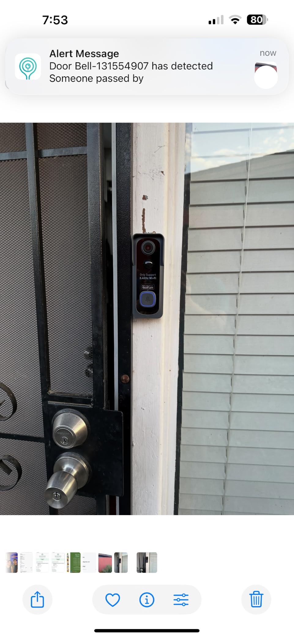 BOIFUN Video Doorbell Camera Wireless - No Subscription Required, 2K HD | 166° Wide View, HDR Night Vision, Motion Alerts, Two‑Way Audio & Battery Video Doorbell with Chime, 2.4 GHz Wi‑Fi Only customer photo 2