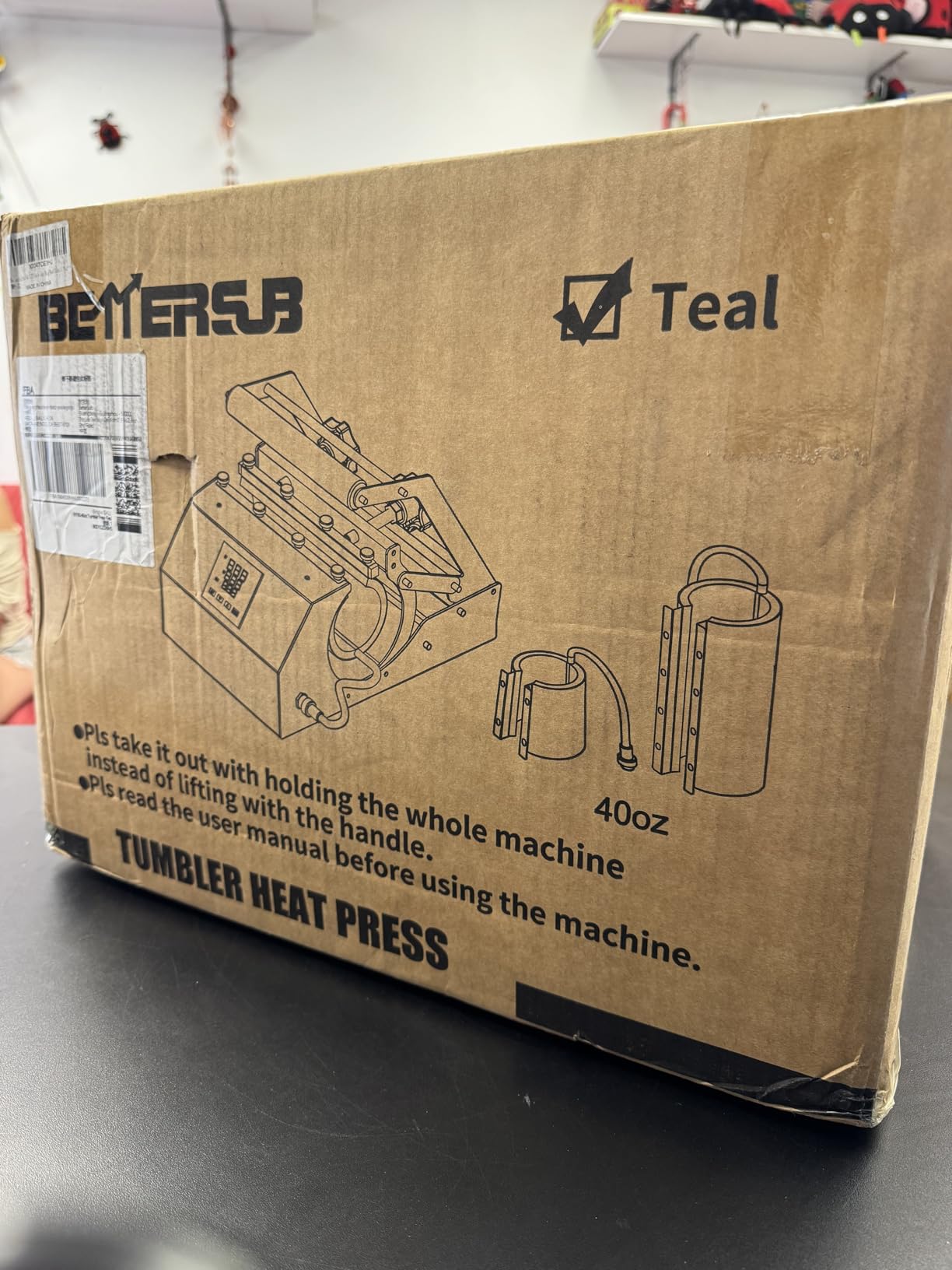 BetterSub 3in1 40 OZ Tumbler Mug Heat Press Machine 30 OZ 20 OZ 16 OZ Sublimation Straight Skinny Tumbler Mug,11 OZ 15 OZ 16 OZ Sublimation Mug Heat Transfer customer photo 2