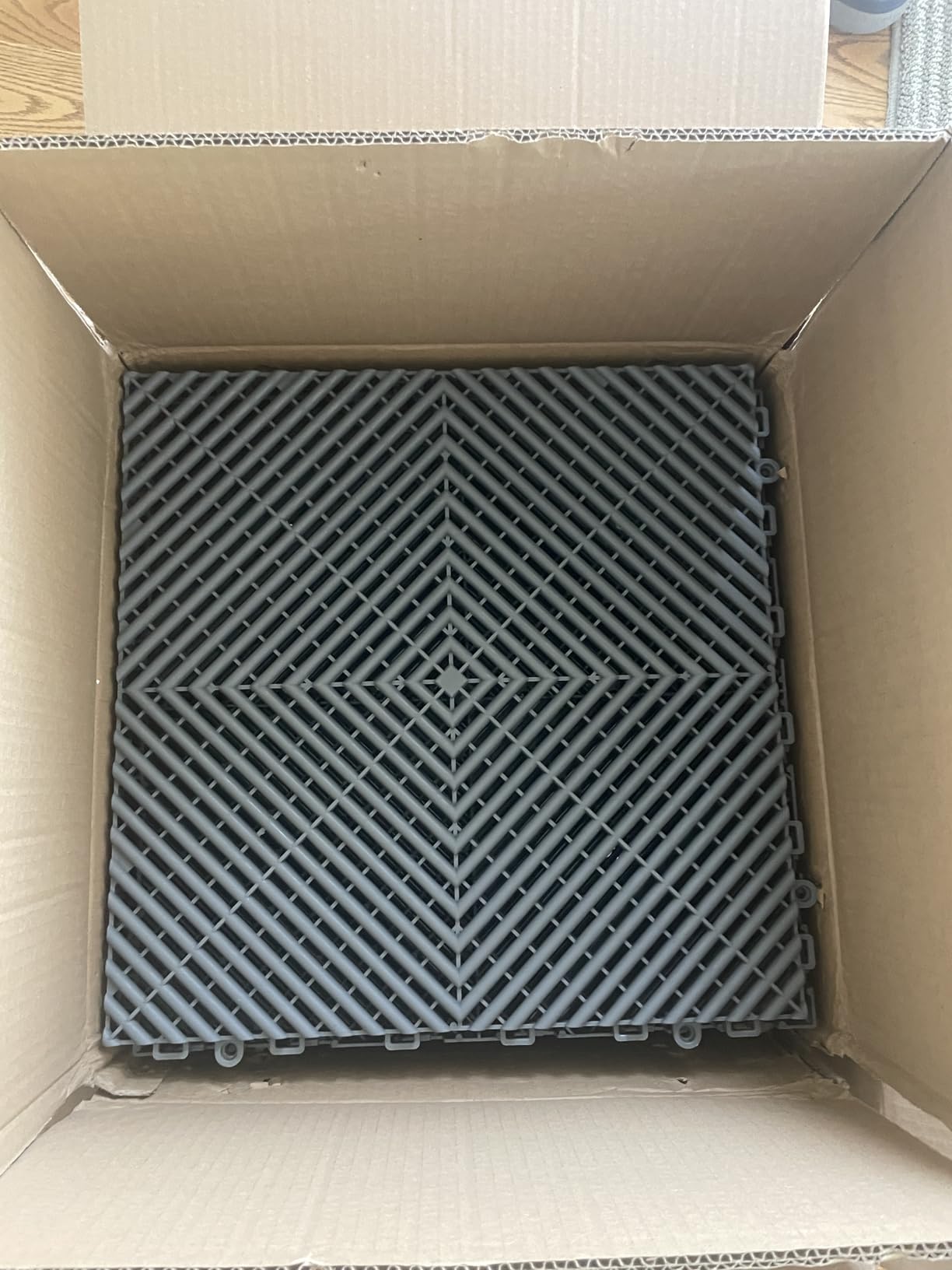 Interlocking Garage Floor Tiles, Rigid Drainage 16