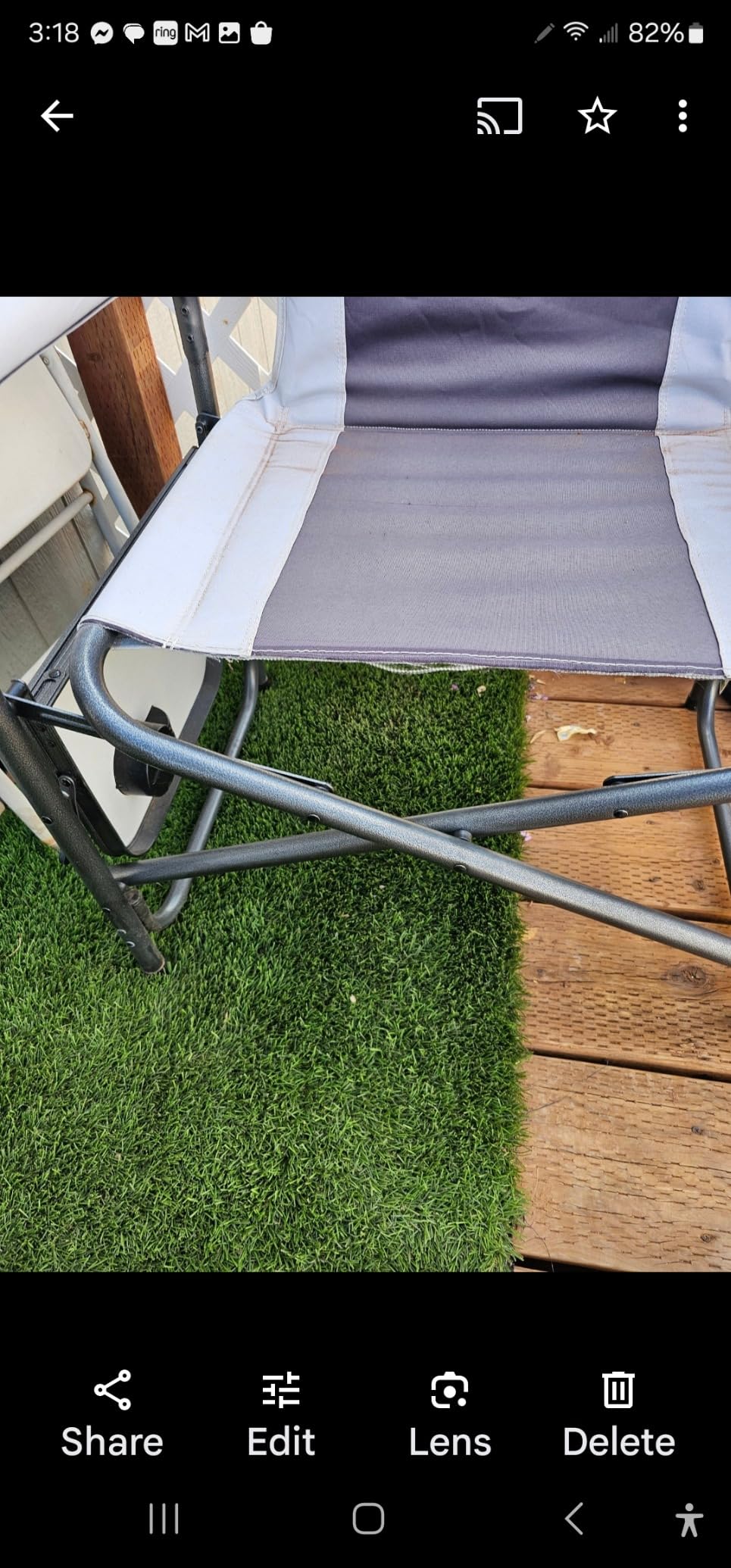 Colegence Oversized Camping Chairs, Portable Directors Supports 600 LBS customer photo 2