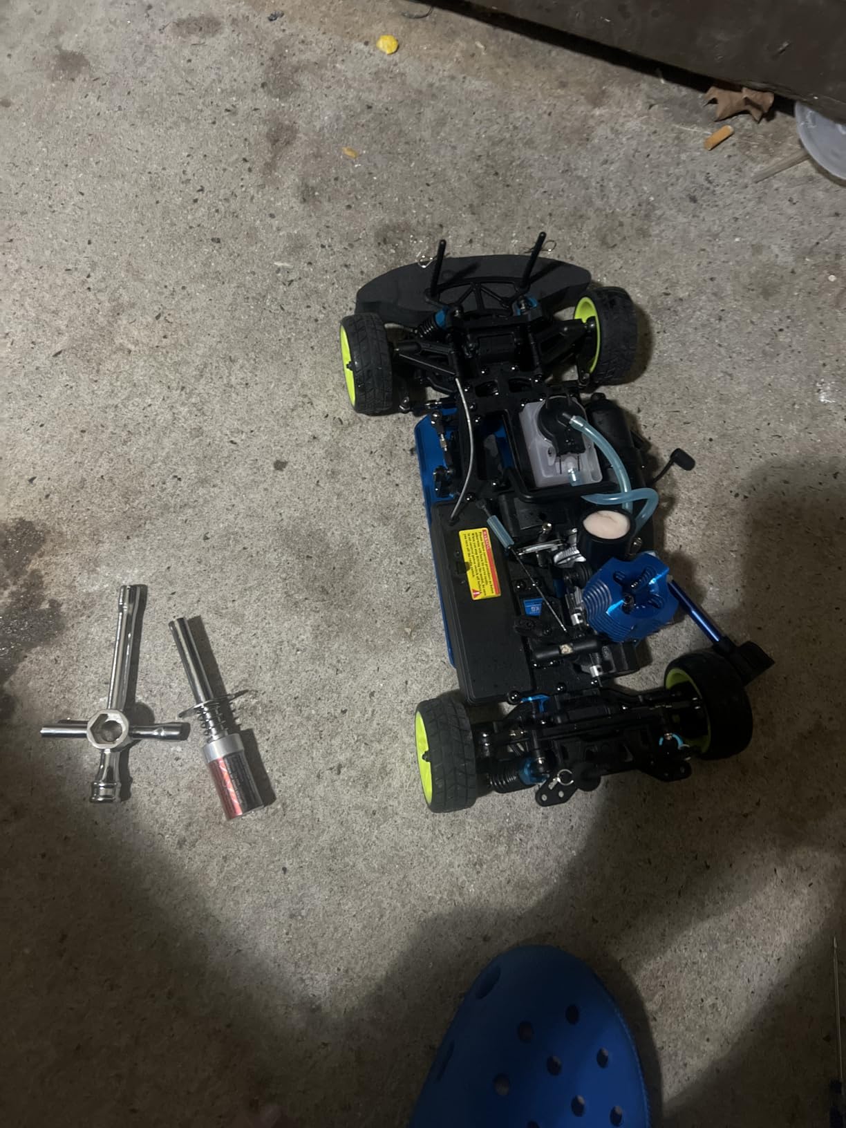 Nitro RC Cars 1/10 Two Speed Nitro Gas Power Car for Adults - Fast Drift 4WD 80KM/H Metal Chassis Gas Off Road Short Course Truck (Black) customer photo 1