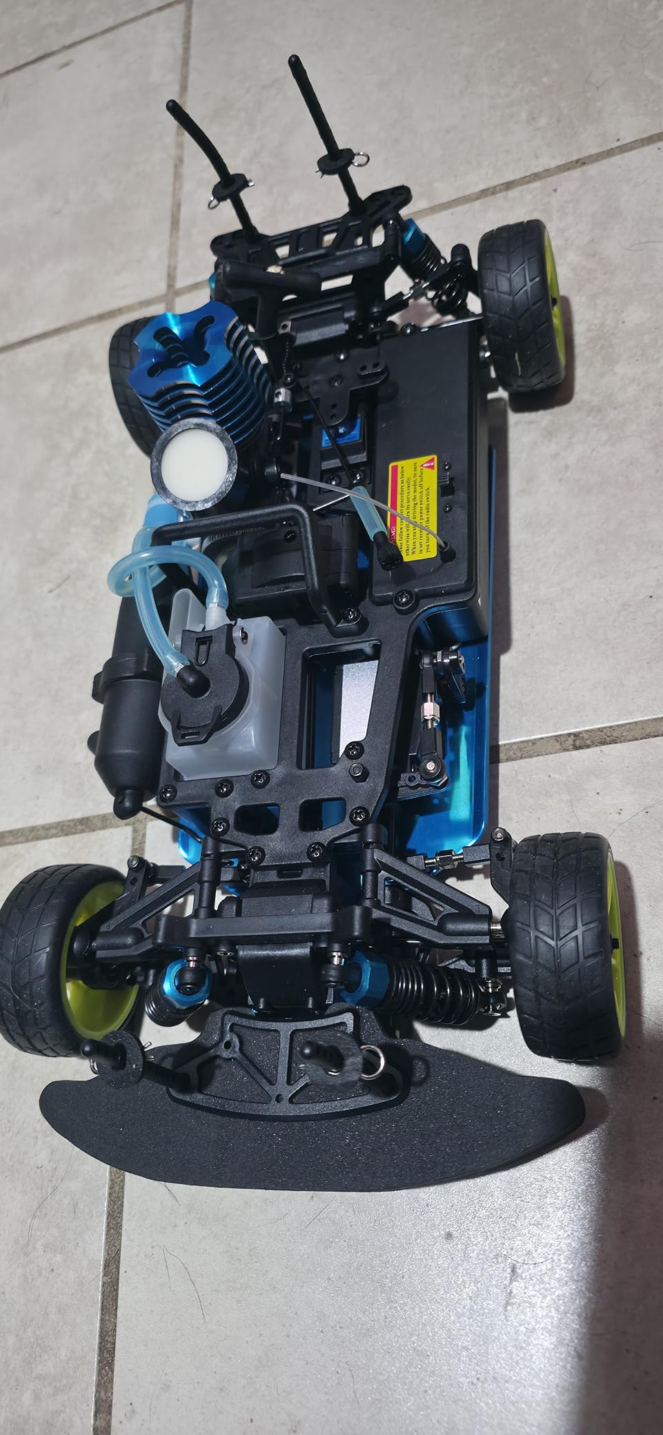 Nitro RC Cars 1/10 Two Speed Nitro Gas Power Car for Adults - Fast Drift 4WD 80KM/H Metal Chassis Gas Off Road Short Course Truck (Black) customer photo 2