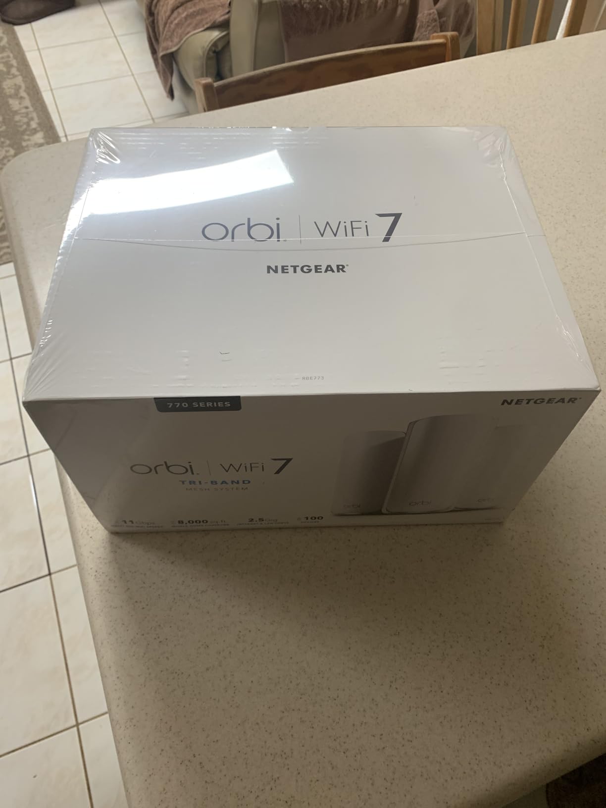 NETGEAR Orbi 770 Series WiFi 7 Mesh System (3-Pack) | Up to 8,200 sq ft, Up to 11 Gbps customer photo 1