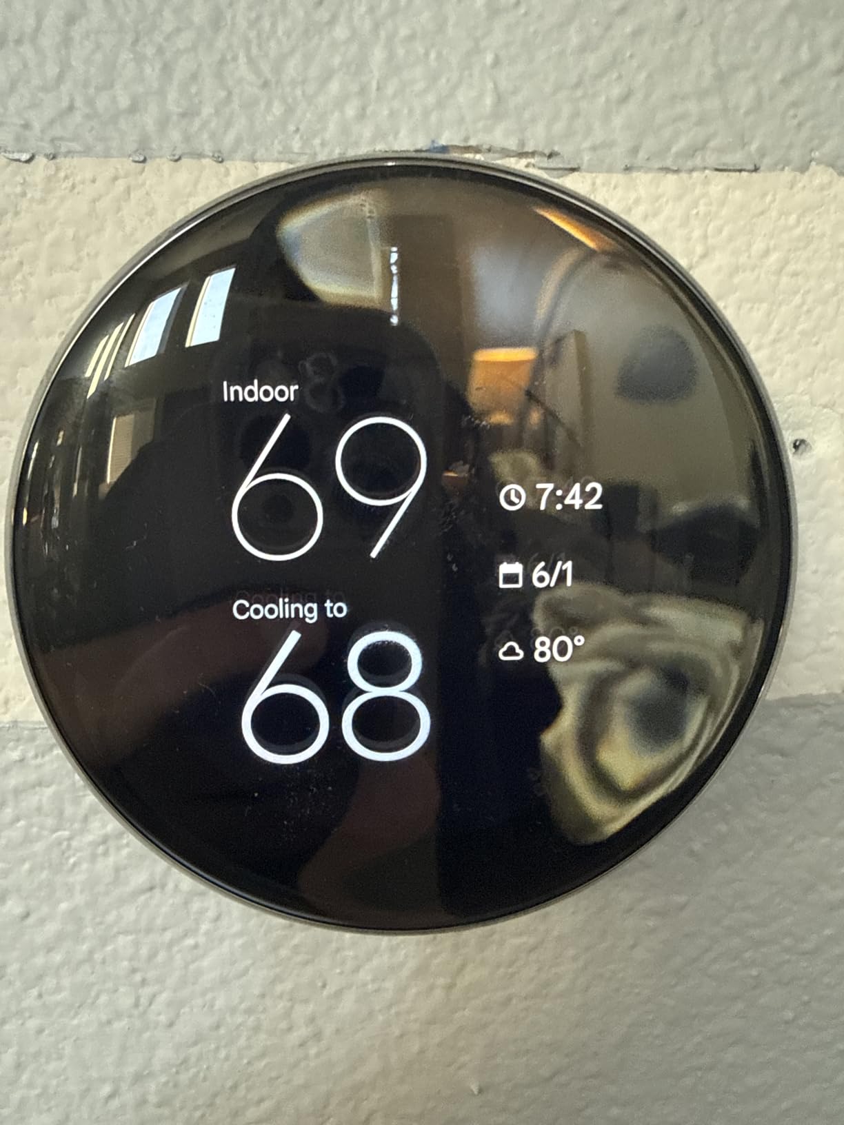 Google Nest Learning Thermostat (4th gen) + Nest Temperature Sensor (2nd gen) - Silver customer photo 1