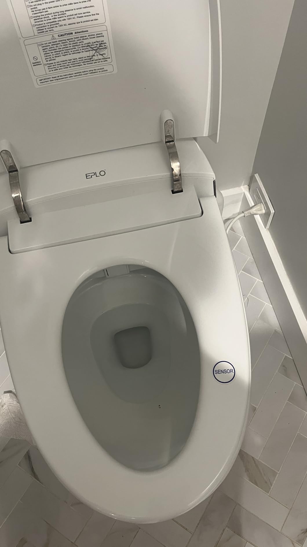 EPLO iX7 MT ADA Smart Toilet With Bidet Heated Seat Auto Flush Foam Shield | Kick Flush,NO AUTO Open Function, Night Light, Warm Wash, High-Speed Dryer,Japanese Elongated Toilet Comfort Height Design customer photo 1