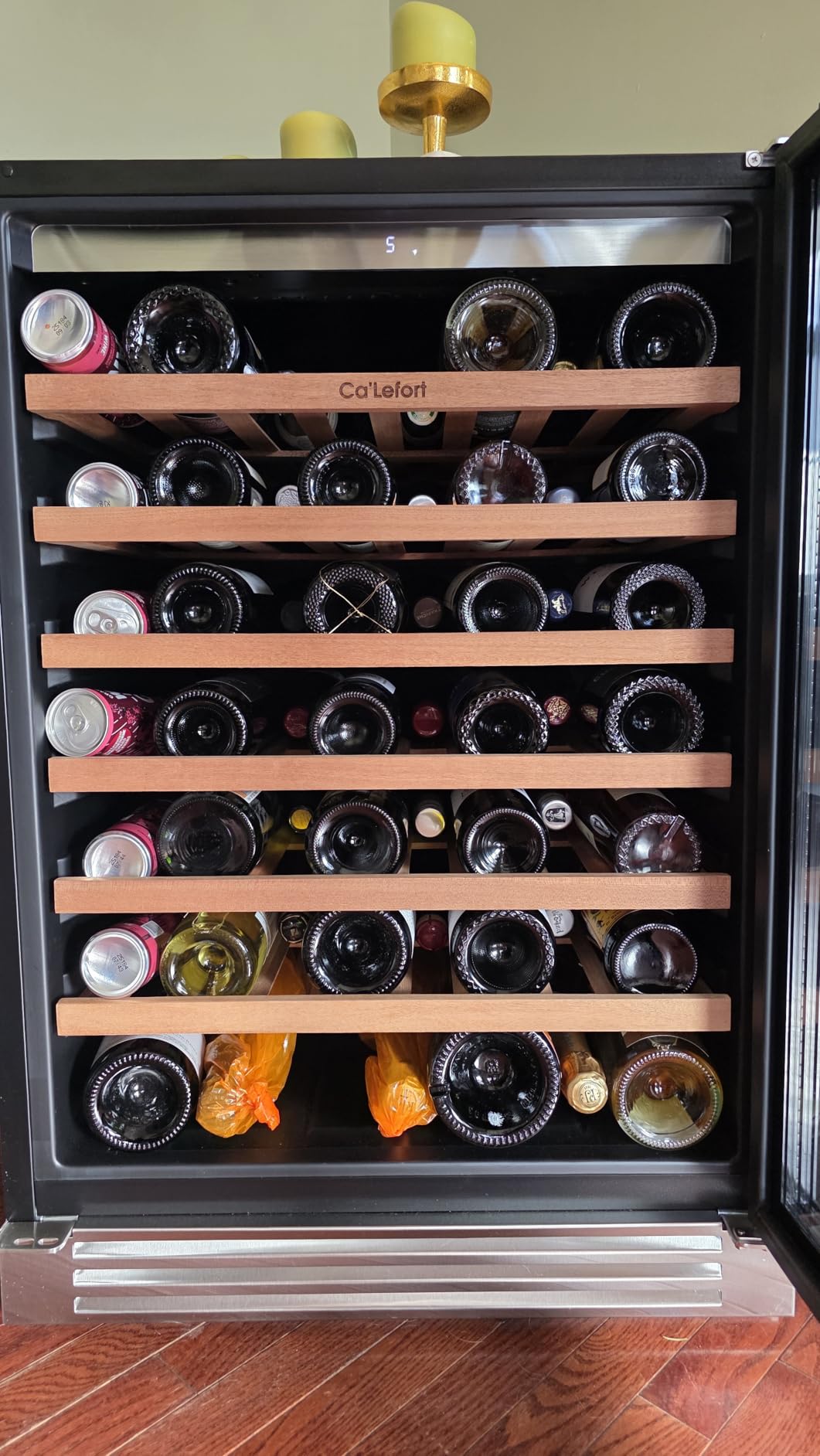 Ca'Lefort 24 Inch Wine Fridge, 61-Bottle Wine Cooler Refrigerator customer photo 2