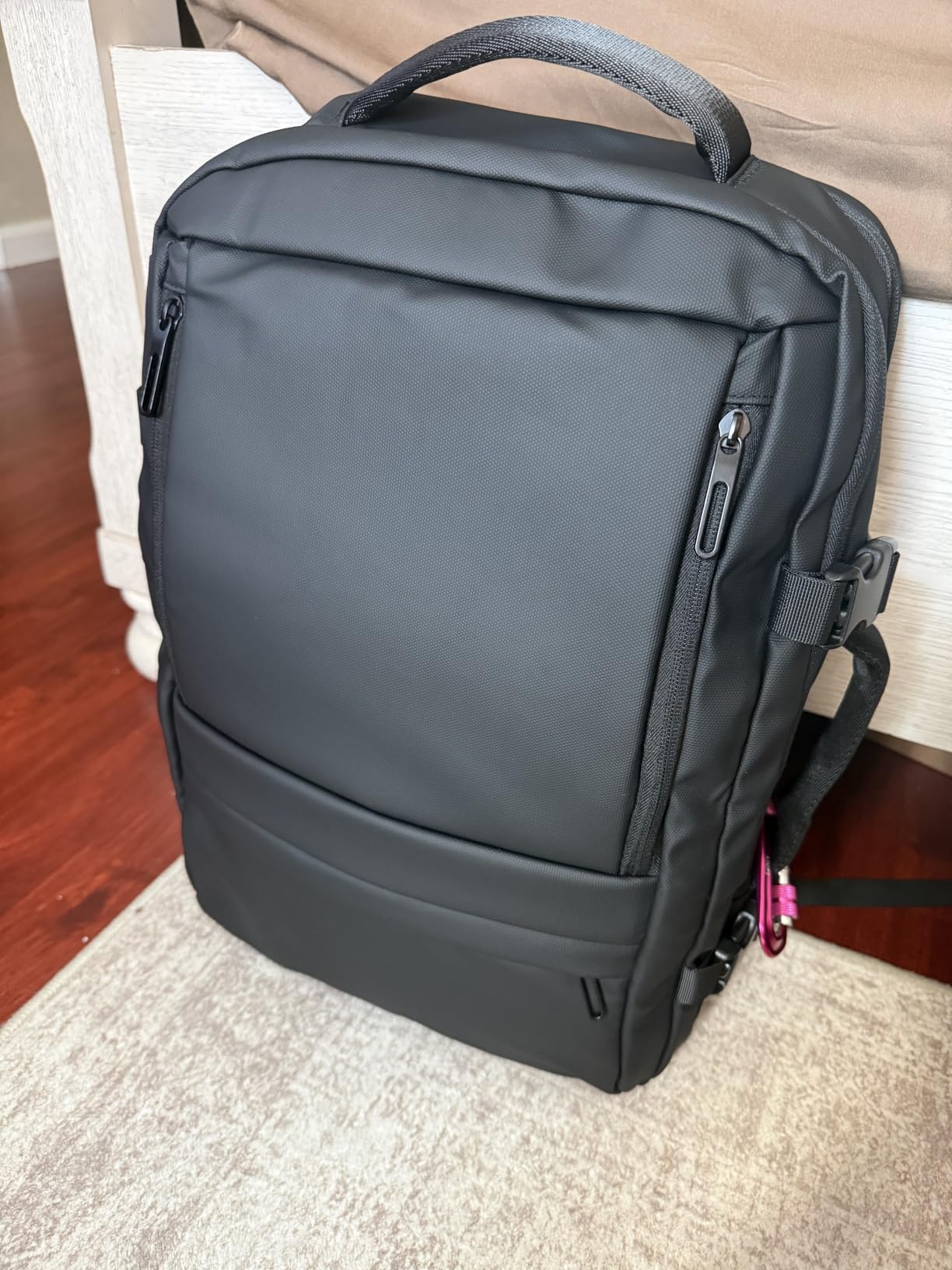Rcrirth Carry On Travel Backpack Flight Approved for Men Women, Black | Expandable, Business Weekender Bag, 40L, Suitcase Backpack Luggage customer photo 2