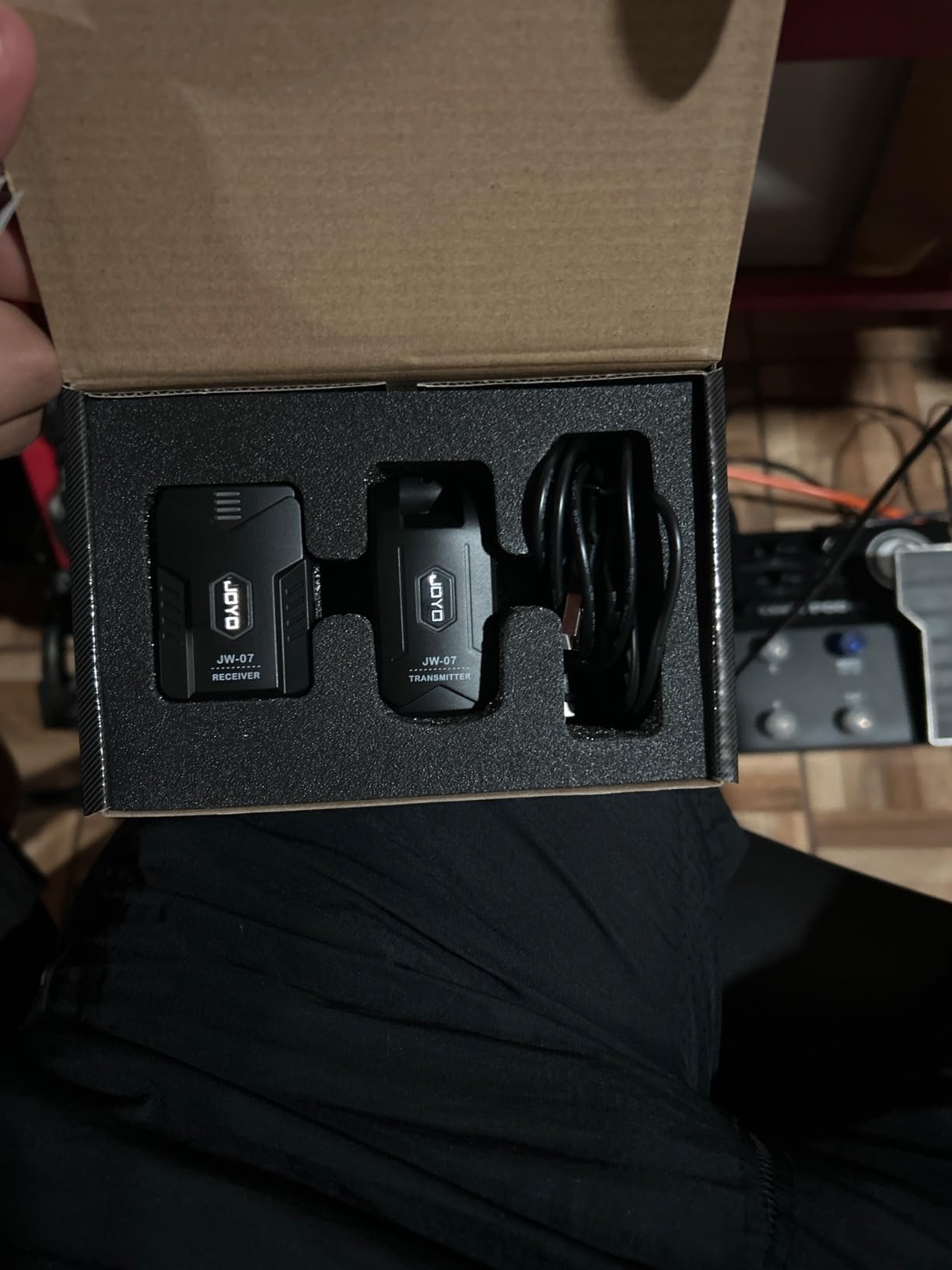 JOYO Wireless in Ear Monitor System 2.4G Wireless IEM System with Transmitter Clip on Receiver Automatic Pairing in-Ear Monitoring for Studio,Guitar,DJ,Live Performance (JW-07) customer photo 1