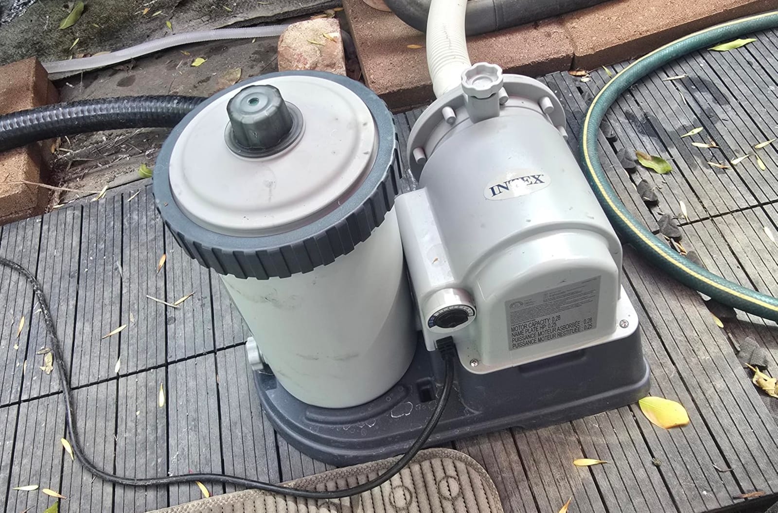 INTEX Krystal Clear 2,500 GPH Cartridge Filter Pump for Above Ground Pools customer photo 2