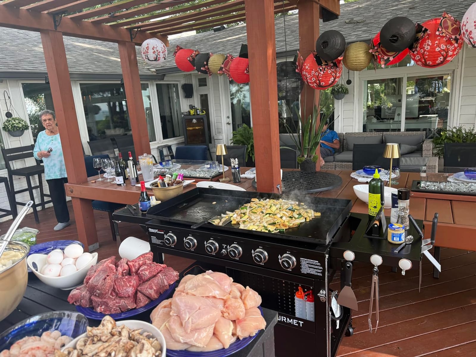 Royal Gourmet GB6000 6 Burner Propane Gas Griddle with Folding Side Tables, 44-Inch, 994 Sq. In., 78,000 BTU customer photo 2