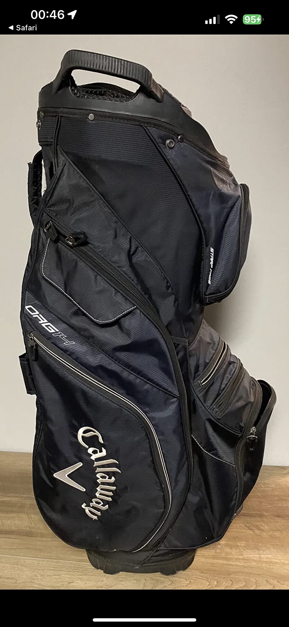 Callaway Golf ORG 14 Cart Bag (Navy/Flow Yellow) customer photo 2