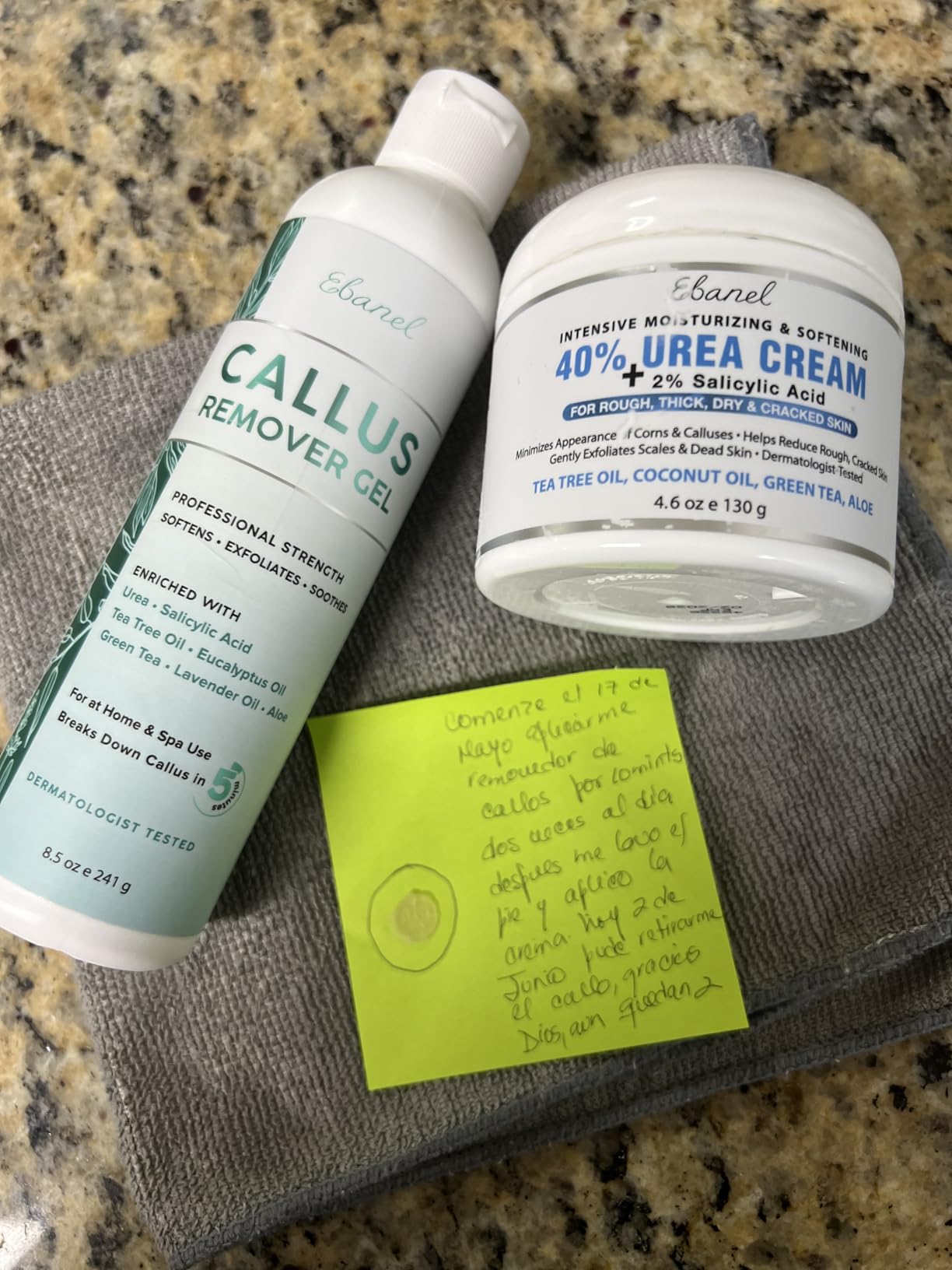 Ebanel Salon Grade Callus Remover for Feet with 20% Urea, Pedicure Gel Peel | with Salicylic Acid, Glycolic Acid, Epsom Salt, Heel Toe Foot Callus and Dead Skin Remover Gel for Feet, Cracked Heel Repair customer photo 2