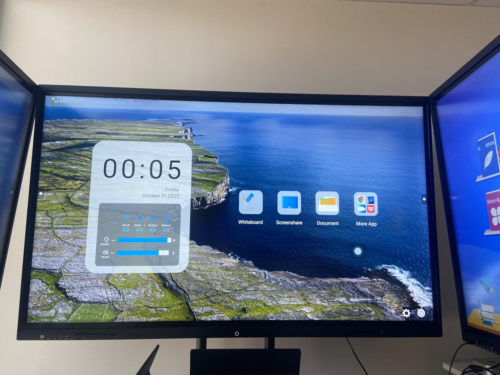 55″ Smart Board, 4K UHD Touchscreen Display Electronic Whiteboard,Android 14 Built in Ultra High Definition Camera Open App Ecosystem, Interactive Whiteboard for for Business Office Classroom Home customer photo 2