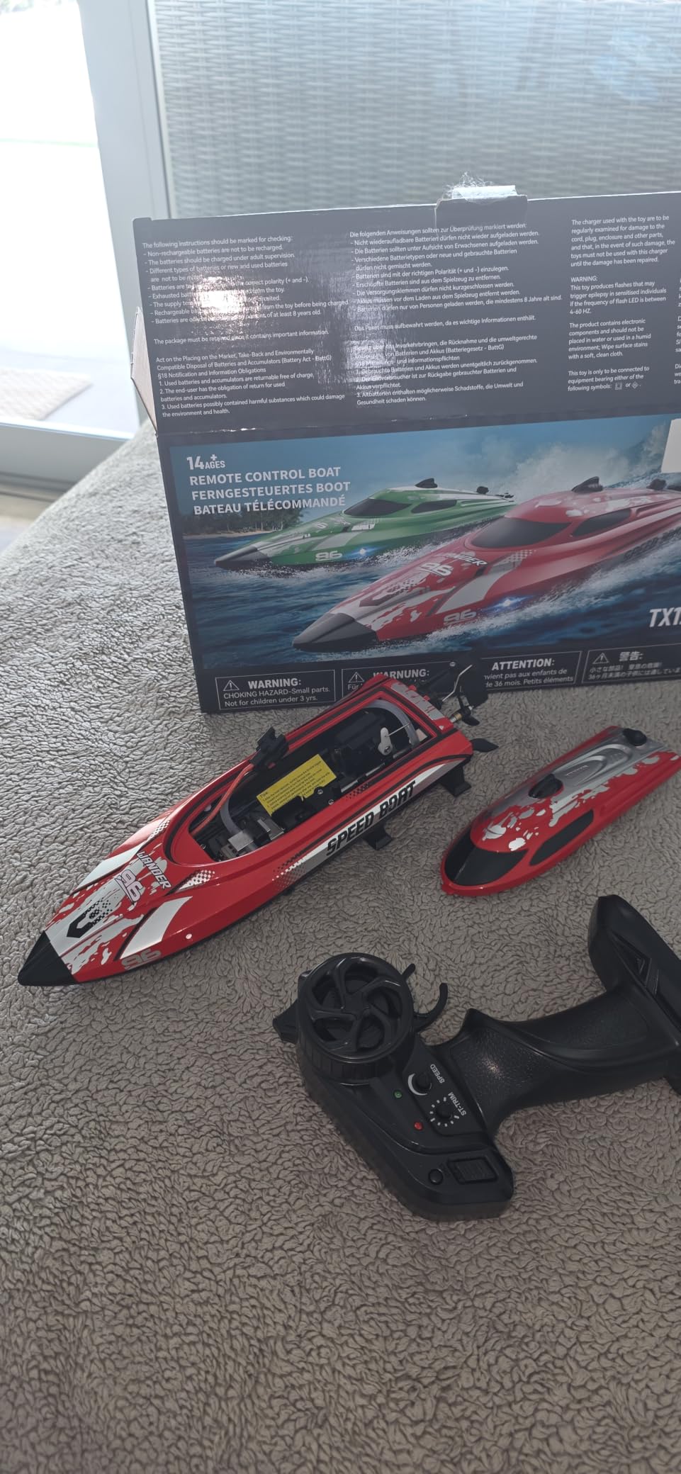 BEZGAR RC Boat TX126-12 Inch Remote Control Boat for Lakes and Pools customer photo 1