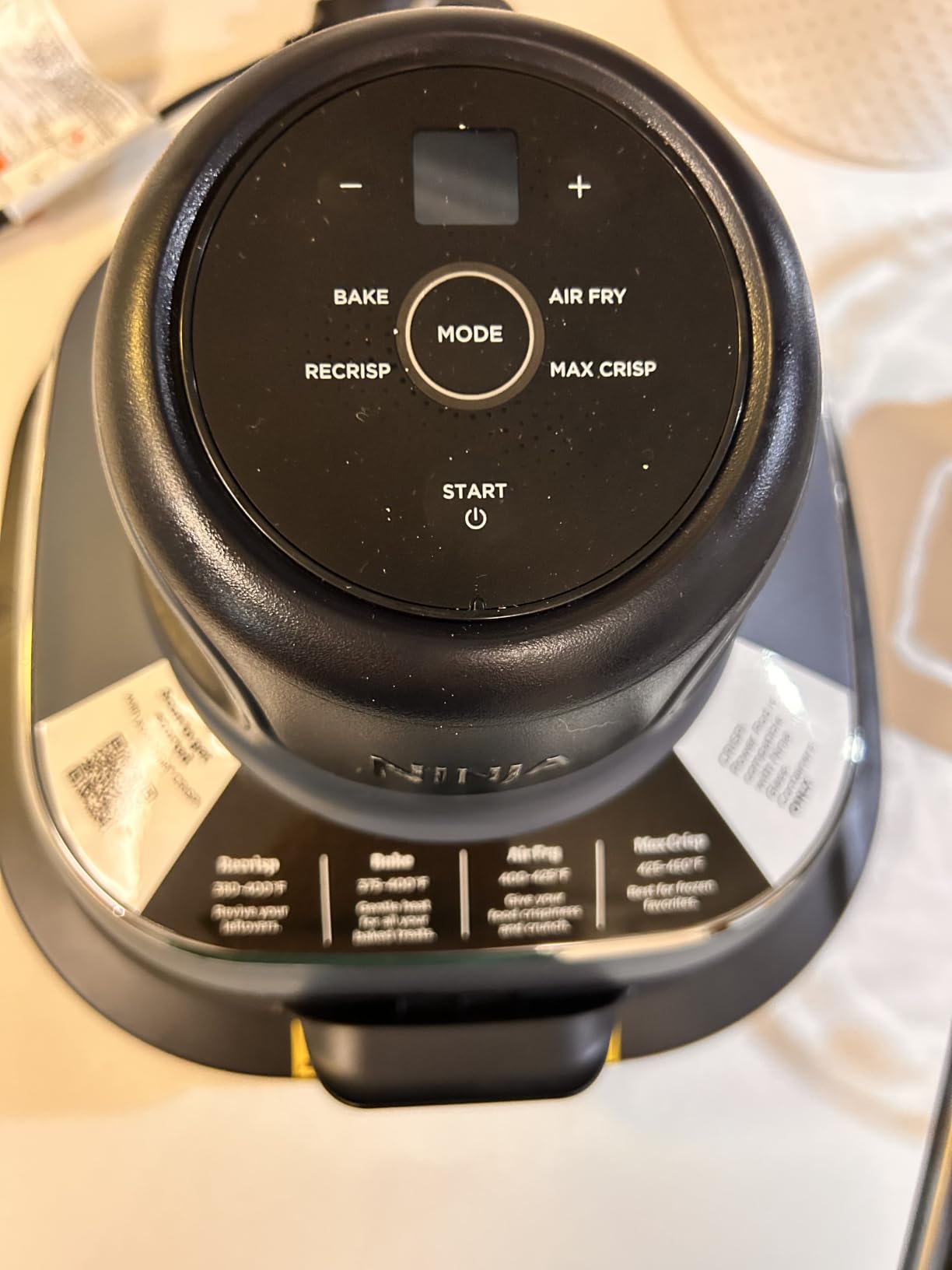 Ninja Crispi Glass Air Fryer, 4-in-1, Grey, FN101GY | Max crisp, bake, air fry, recrisp, 450F max, 4 Qt and 6 Cup containers, PFAS-free glass customer photo 1
