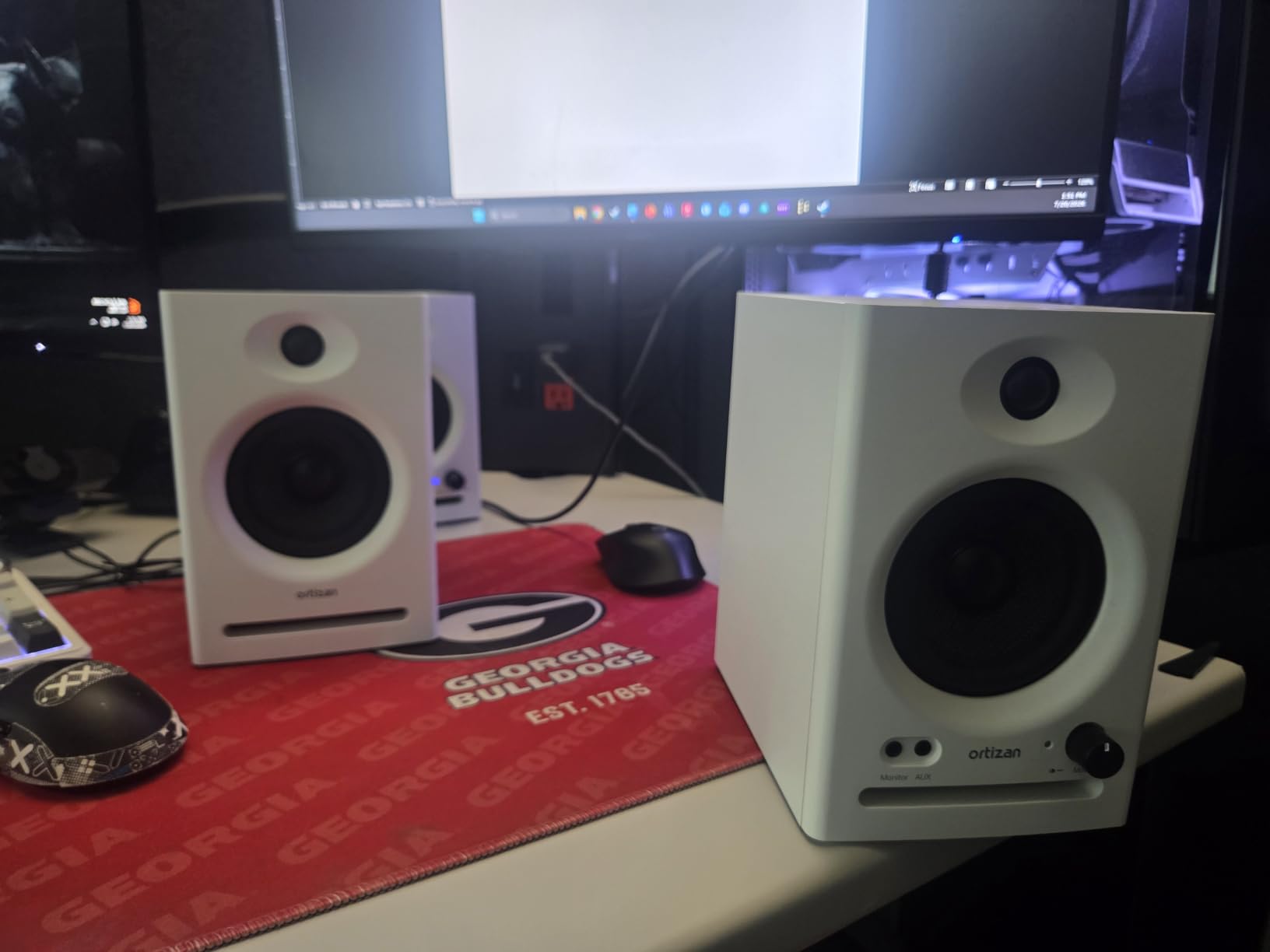 Ortizan C7 Powered Studio Monitors Pair with Bluetooth 5.3, Black - Compact Active Monitors for Music Production, Content Creation, Gaming and Desktop Audio customer photo 2