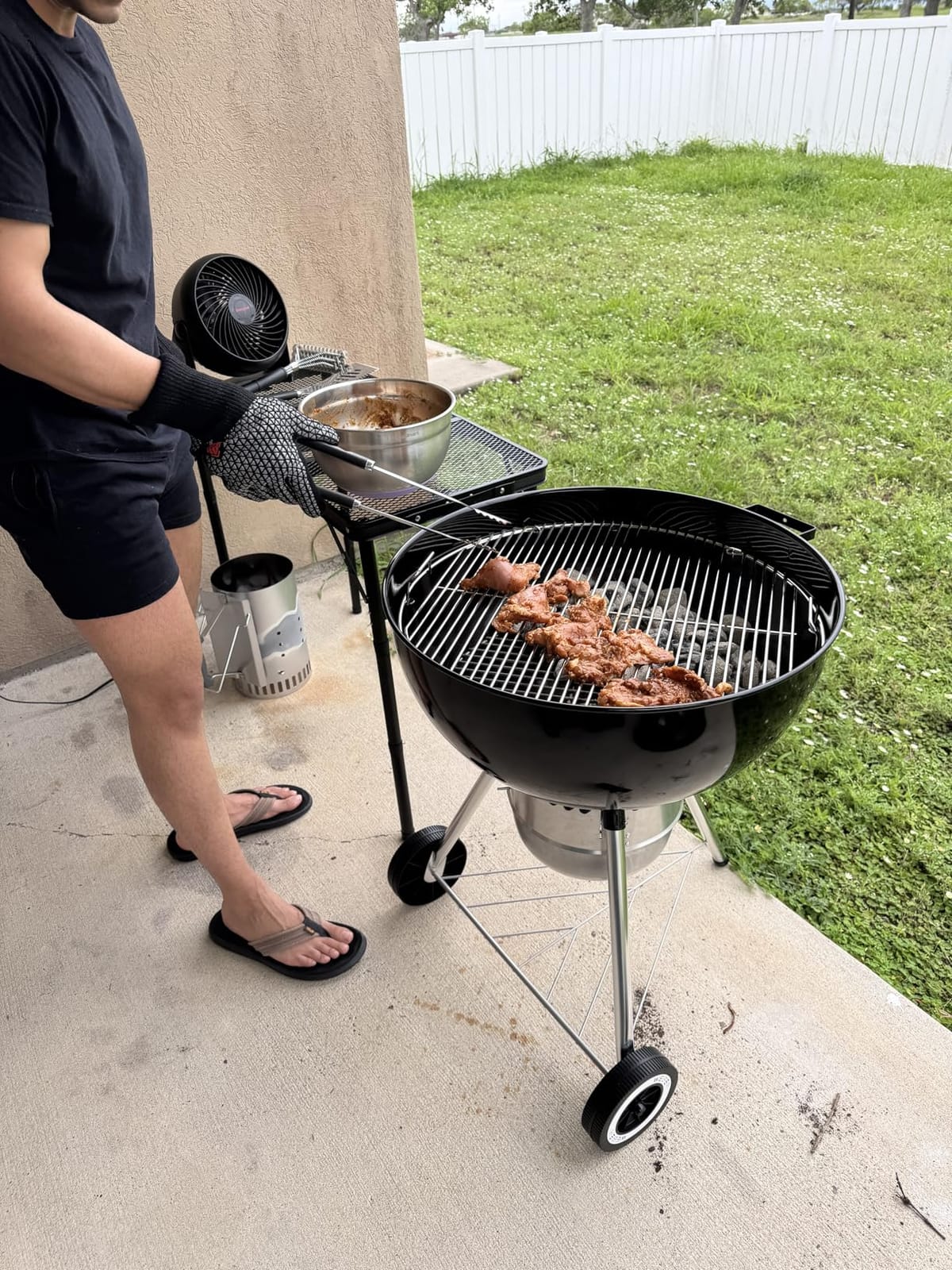 Anbte 3 ft Folding Grill Table, Aluminum Camping Table 3 Heights Max 27.5