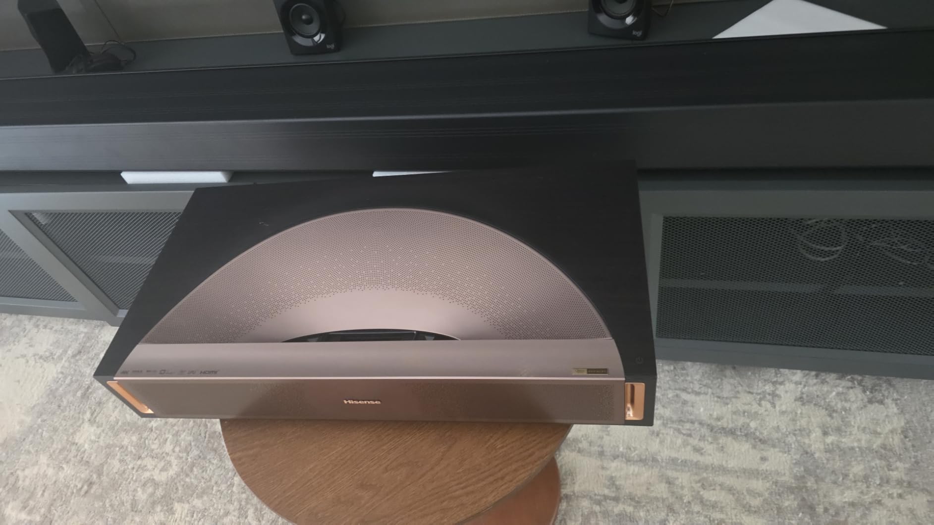 Hisense PX3-PRO Ultra Short Throw Triple Laser Projector, 4K UHD, 3,000 Lumens, Dolby Vision & Atmos customer photo 2
