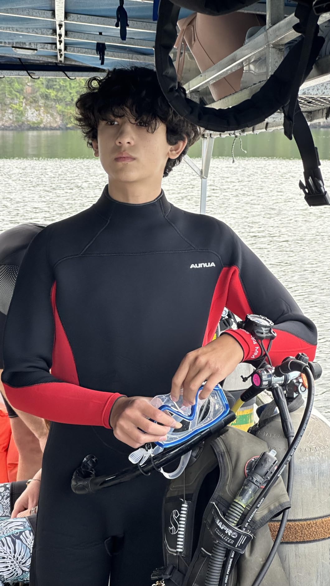 Mens 5mm Full Wetsuit Ultra-Stretch Neoprene Surfing Diving Suit customer photo 1