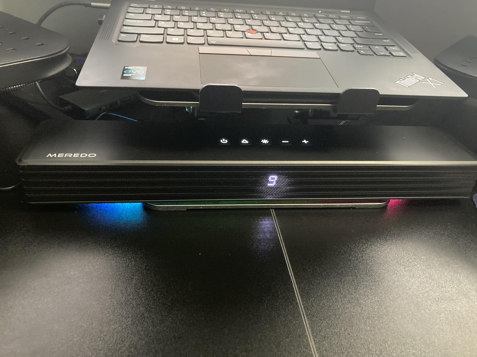 MEREDO Sound Bar for Smart TV 160W 3.1CH PC Gaming Soundbar with Subwoofer RGB Lighting Audio Sync Surround Sound System BT 5.3/HD-ARC/Optical/AUX/USB for Desktop Tablets Consoles Home Cinema customer photo 1