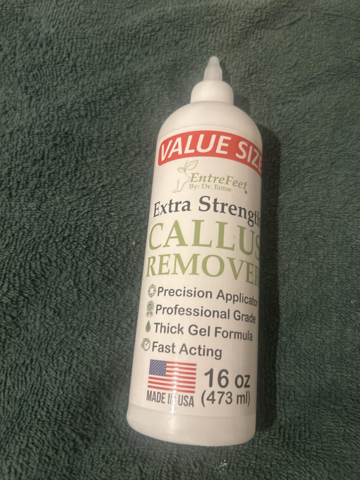 Callus Remover for Feet (Extra Strength 8 oz) Foot Callus Remover Gel | Salon Results at Home in Minutes, Easily Softens and Removes Dead Hard Skin on Heels & Feet, Pedicure Tool for Feet customer photo 1