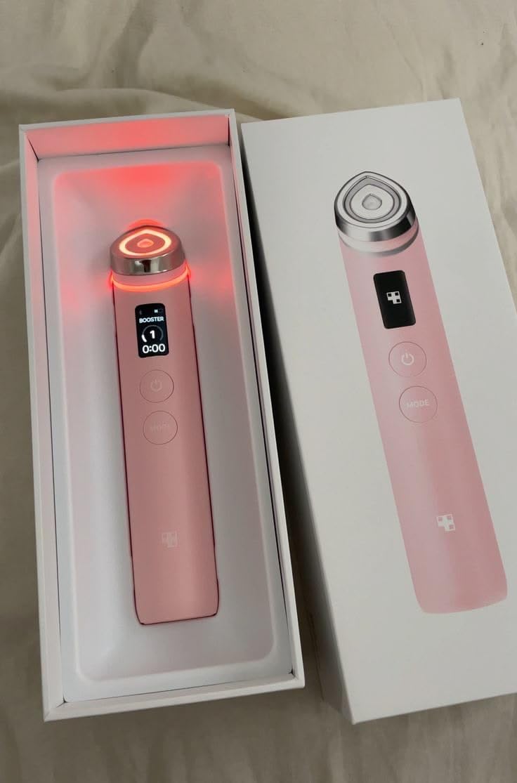 medicube Booster Pro - 6 in 1 Real Glass Glow Beauty Massager, Pink customer photo 1
