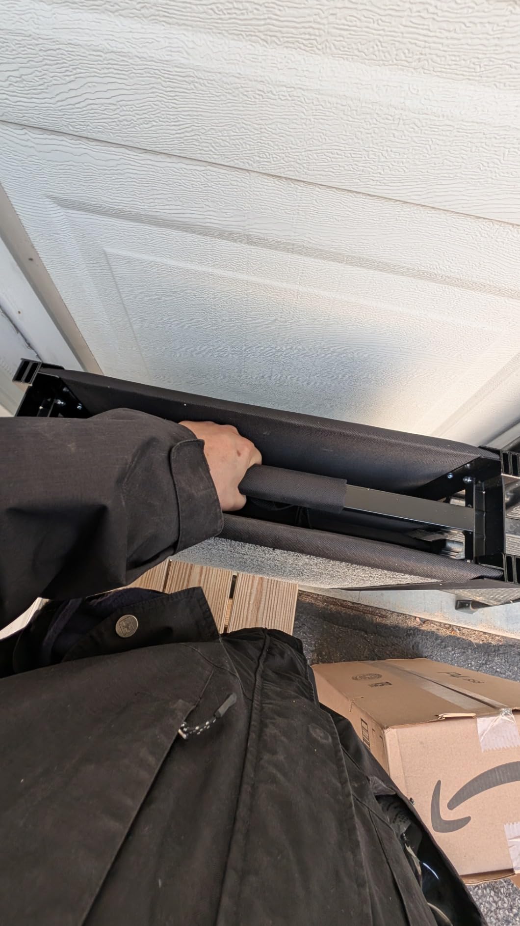 Dog Ramp for Car 𝟕𝟏”𝐱𝟐𝟎” Large Folding Pet Stair Ramps for Truck, SUV, with Non-Slip Surface, Up to 250LBS, Outdoor Dog Car Ramp for Medium & Large Dogs, Portable Pet Steps customer photo 1