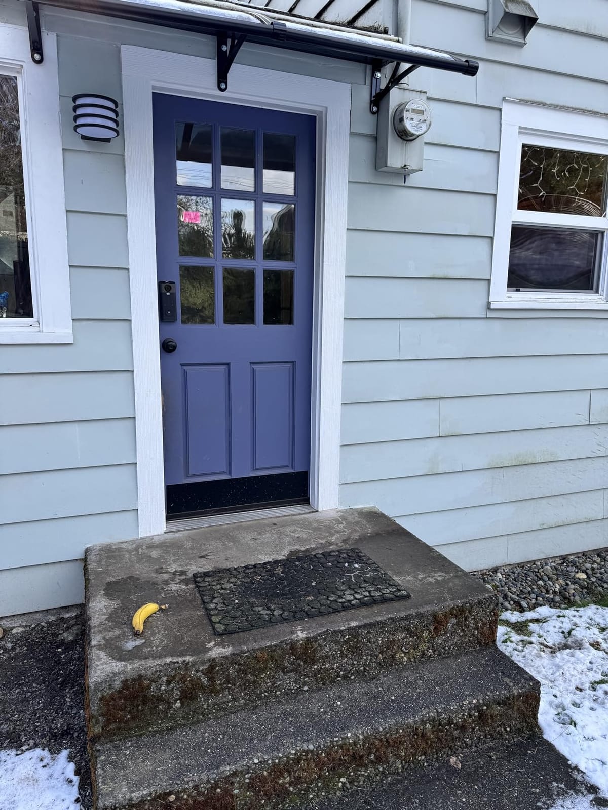 HIAPES Door Awnings Exterior, Awning for Door Entrance customer photo 2
