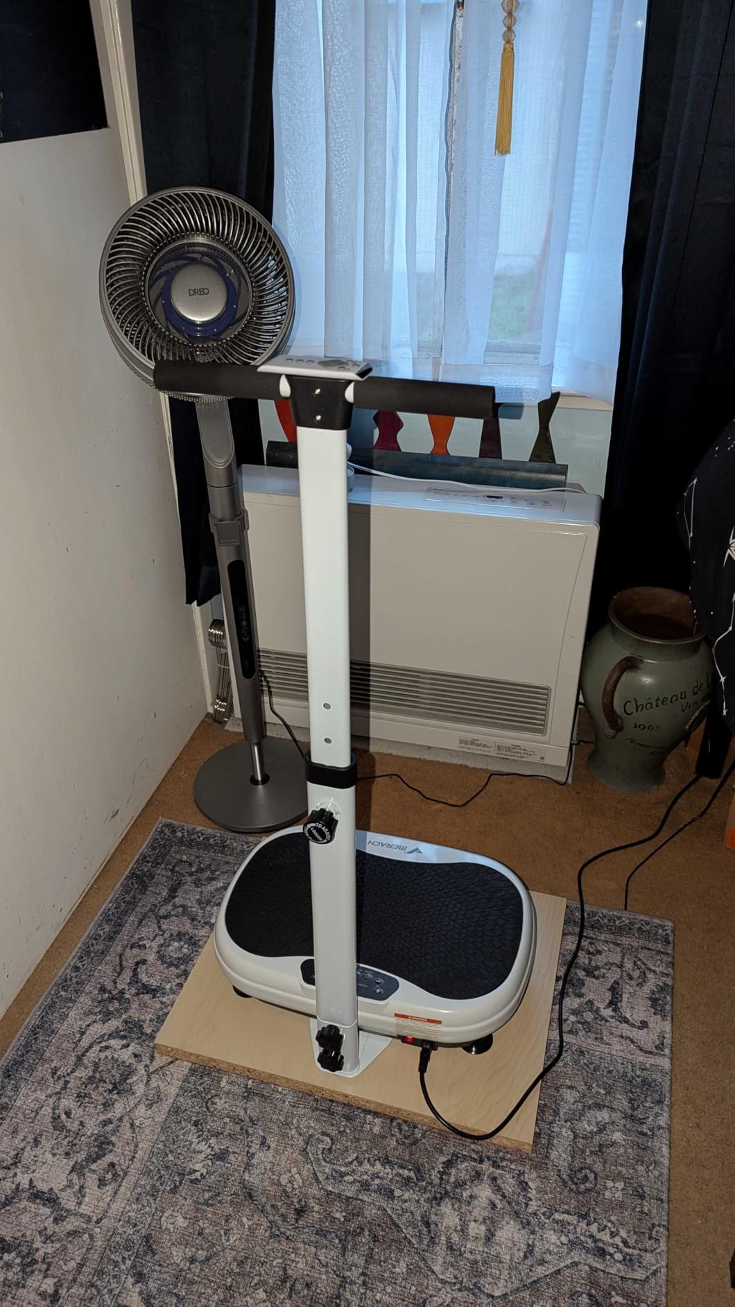 MERACH Vibration Plate Exercise Machine with Handle, 330 lbs Capacity | Adjustable Height, 55 Speeds, Vibrating Plate for Lymphatic Drainage & Weight Loss, Whole Body Fitness Equipment for Home Gym customer photo 2