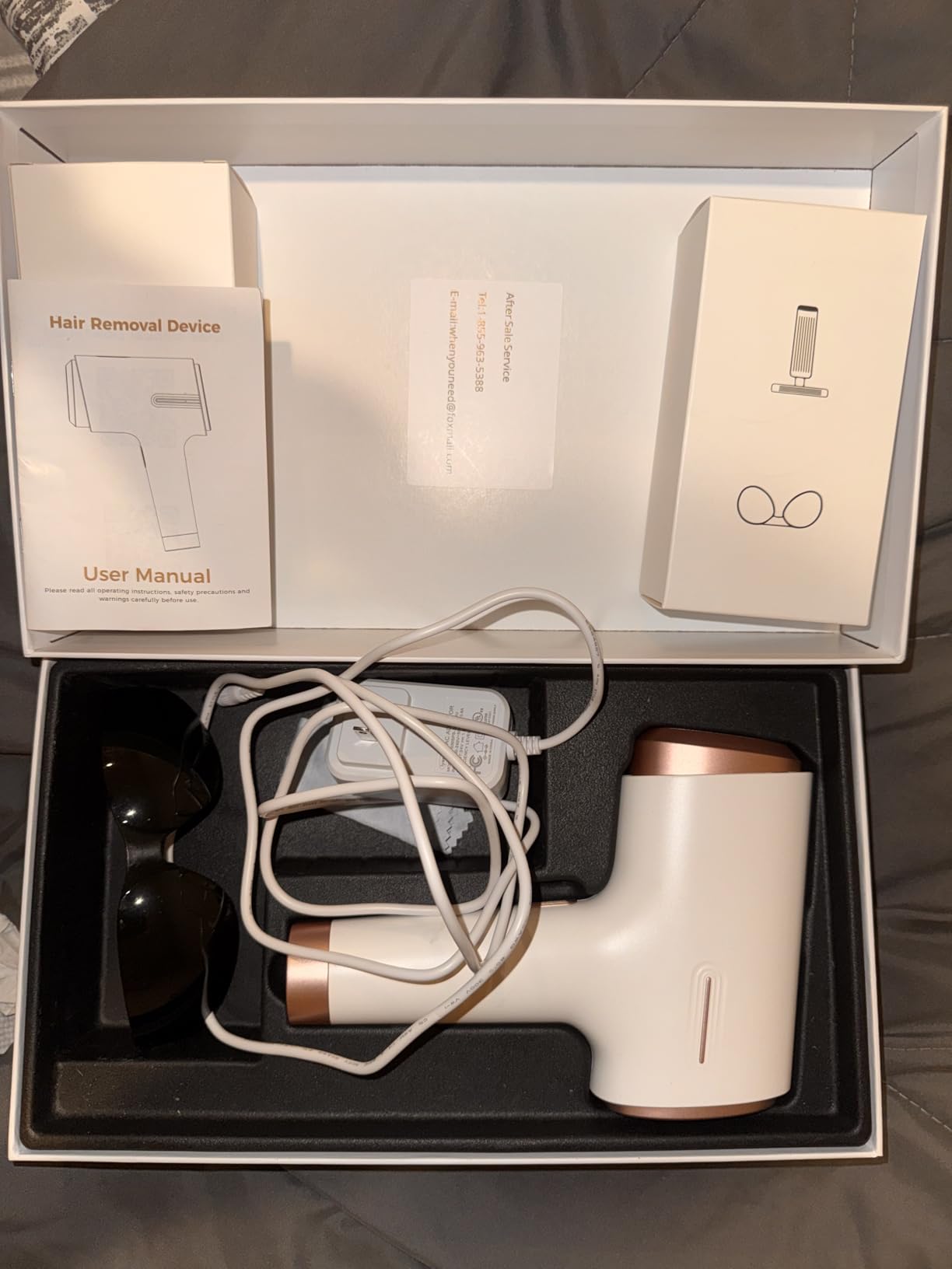 Ubroo IPL Laser Hair Removal Device, 21J Energy, 96% Hair Reduction, 41°F Ice Cooling for Women & Men, Face Bikini Underarm, Safe & Painless, At-Home Professional Results customer photo 1