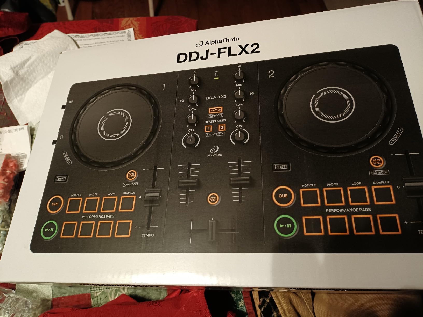 AlphaTheta DDJ-FLX2 Compact 2-Channel DJ Controller, Smart Fader, USB-C | Start DJing faster with an included DJ course, streaming support, and beginner-friendly mixing features customer photo 2