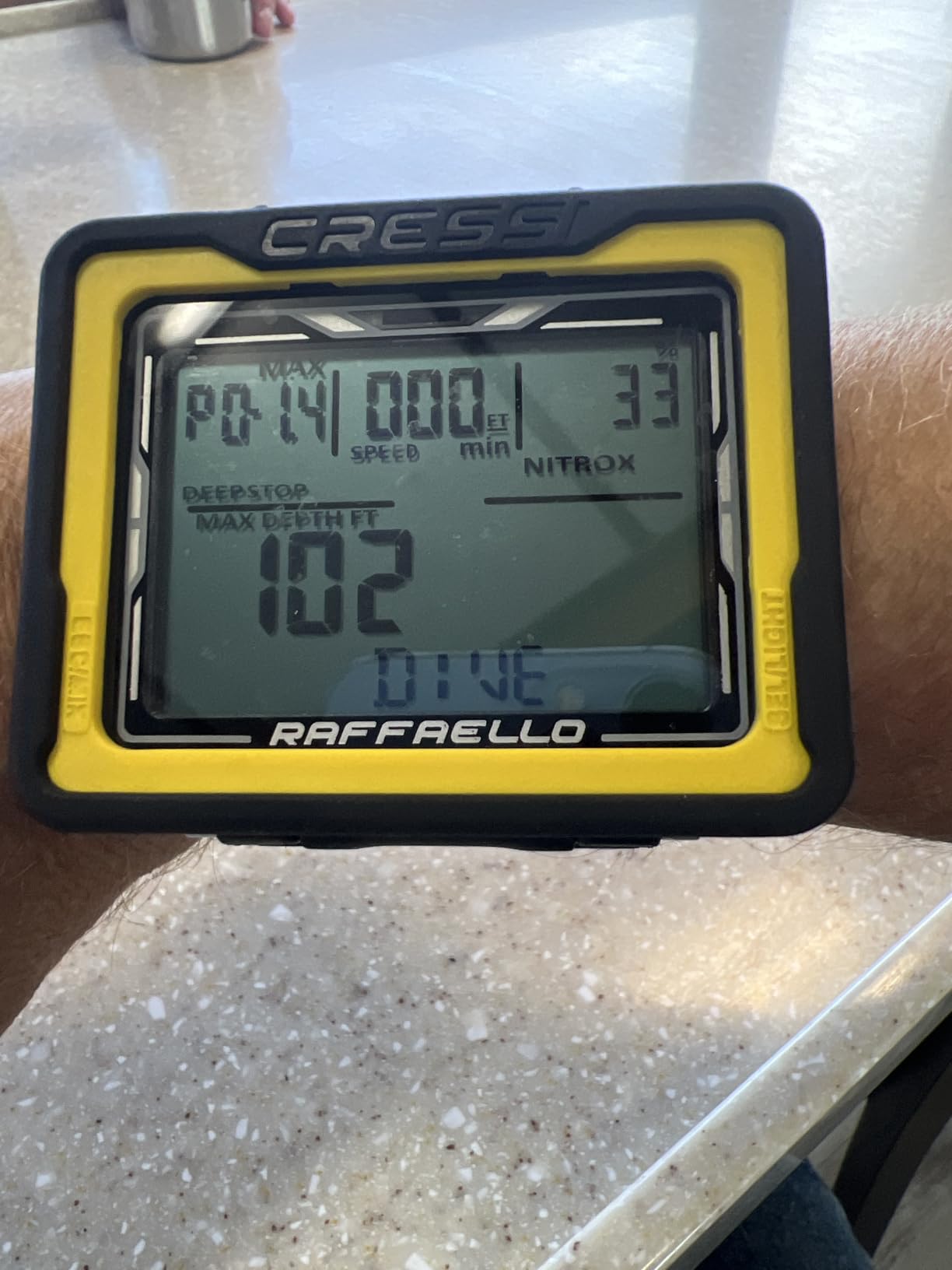 CRESSI Raffaello Dive Computer, Built-in Digital Compass, Black/Yellow customer photo 2